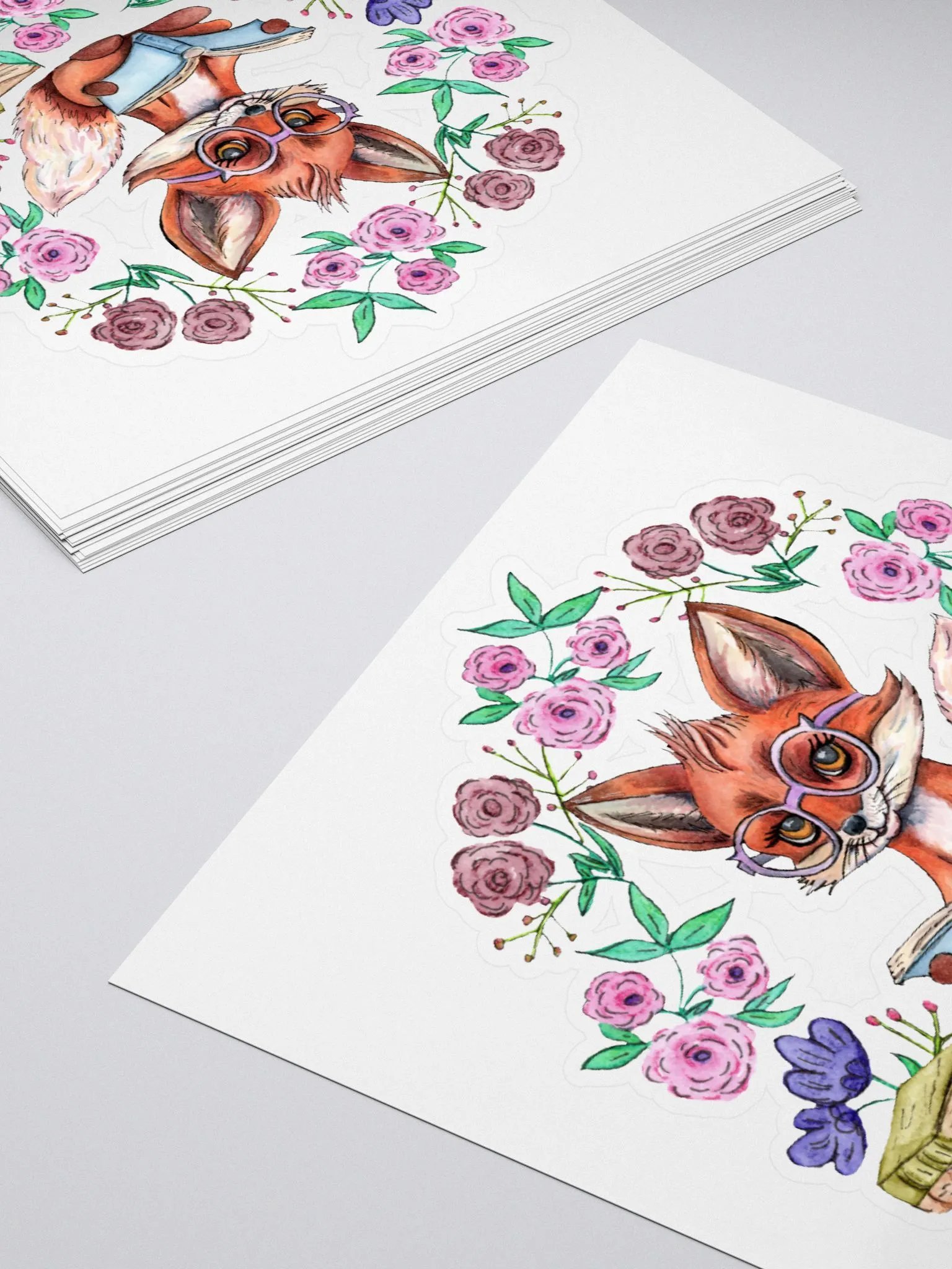 Book Smart Fox Sticker product image (4)