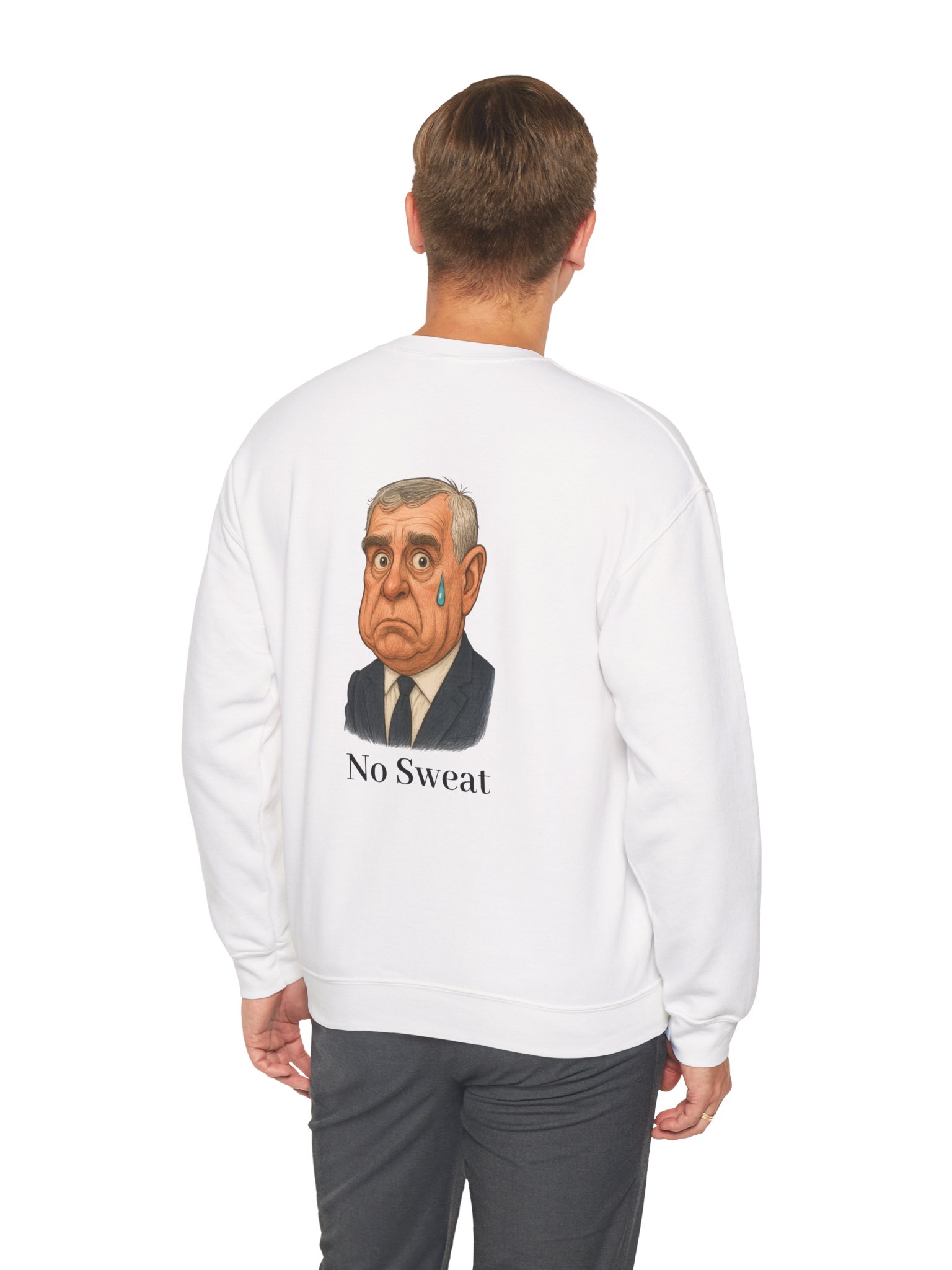 Royal Parody – “No Sweat” Premium Unisex Crewneck Sweatshirt | As Never Collection product image (16)