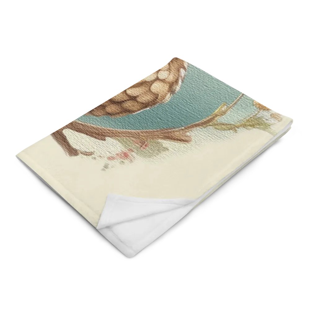 owl wearing a hat and a bow tie Throw Blanket product image (2)
