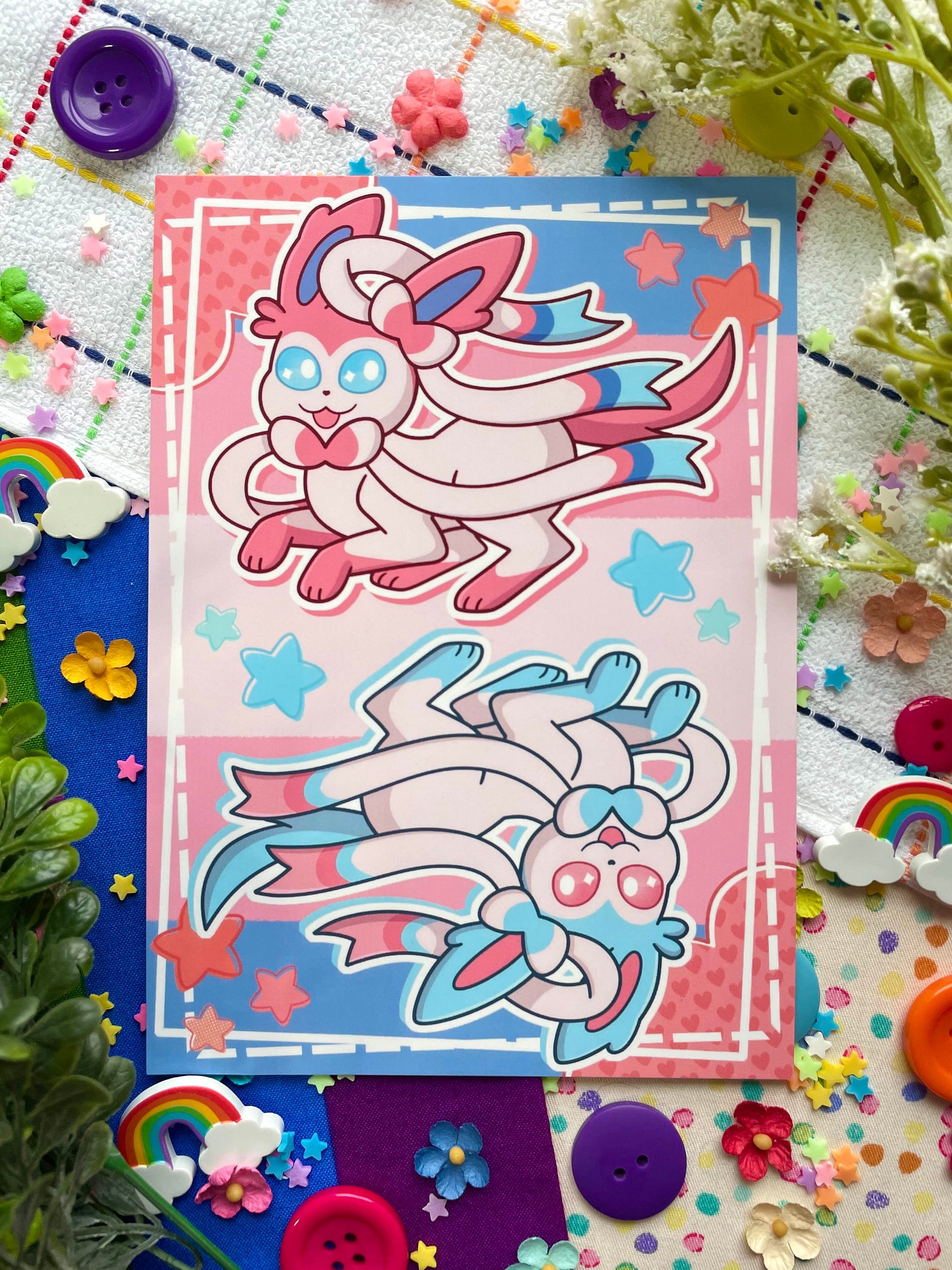 Trans Sylveon Pride Print product image (1)