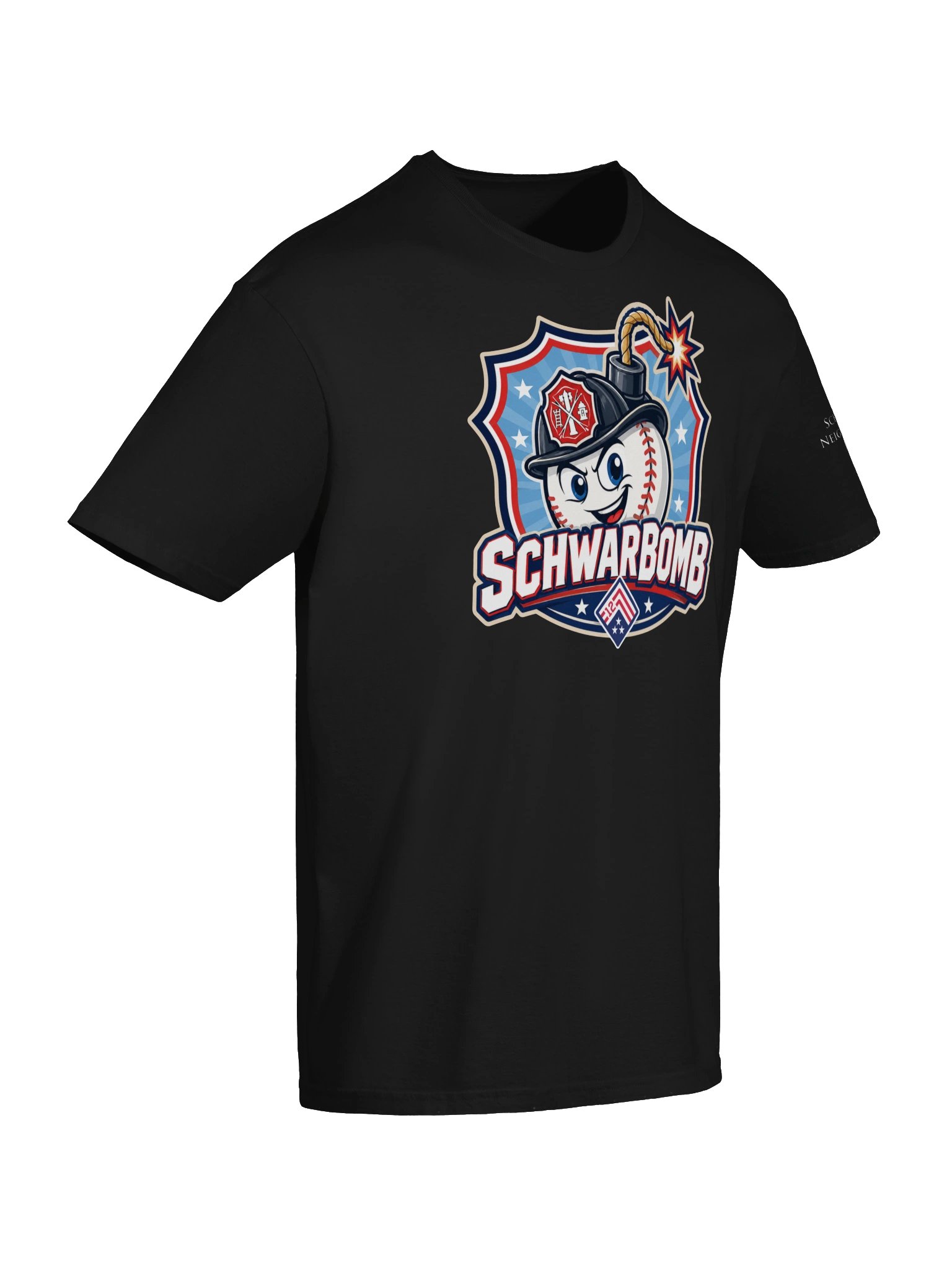 Schwarbomb Buddy (Firefighter) ADULT Tee product image (6)