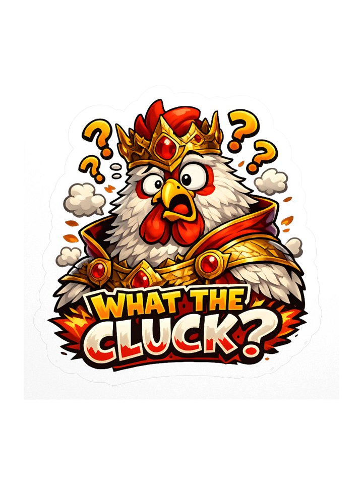 What The Cluck Cut Stickers product image (2)