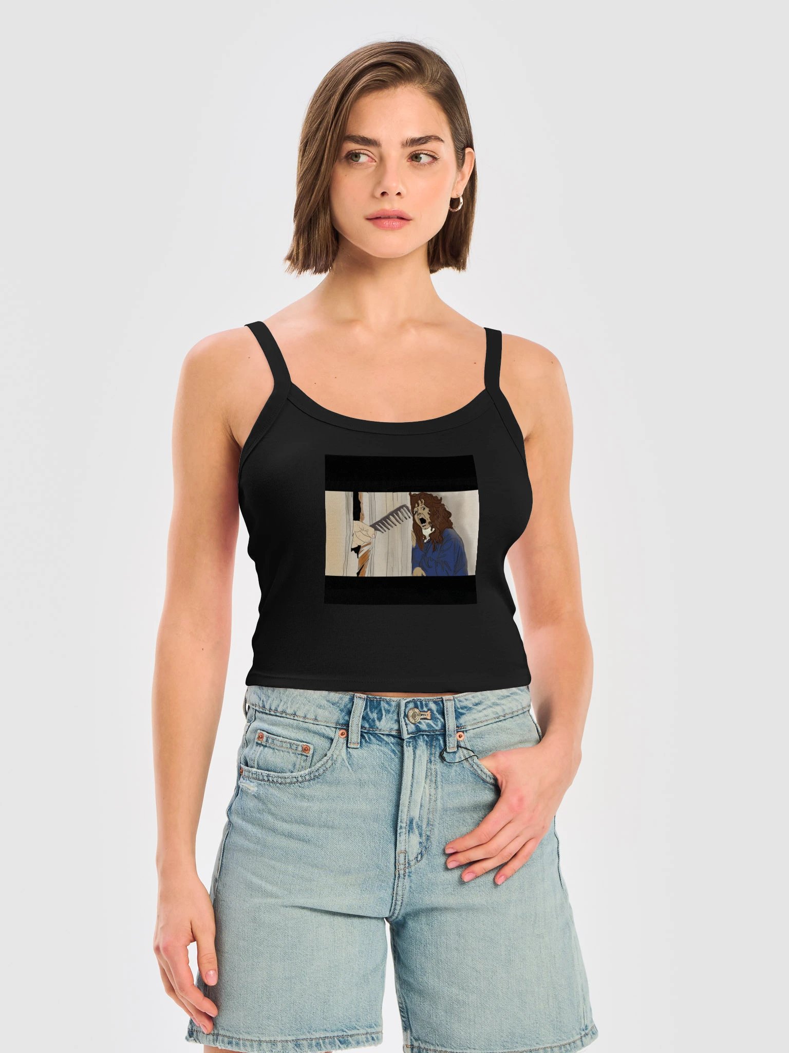 Not the... COMB?!!! — Curly Girl Ribbed Tank product image (5)