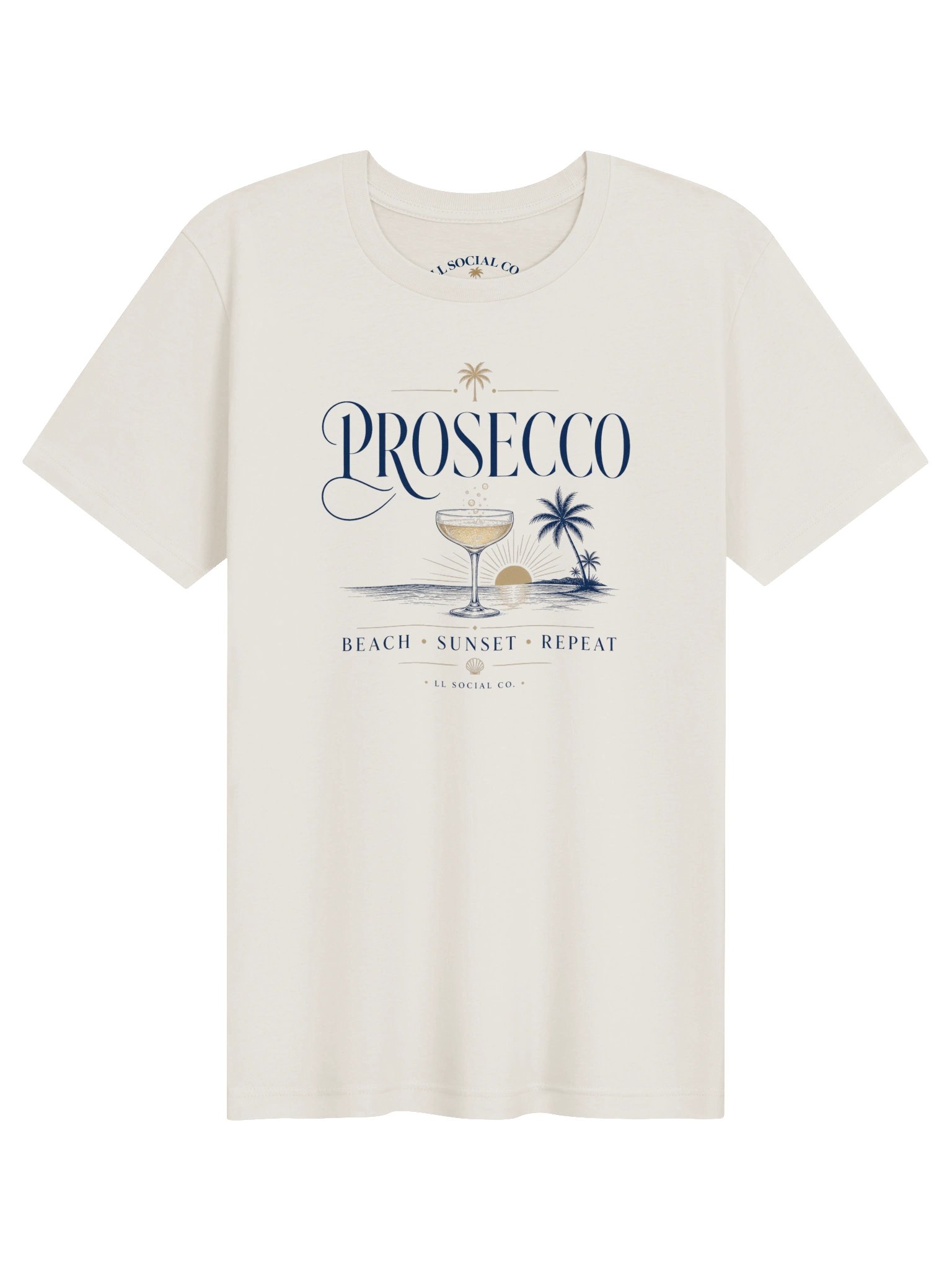 Prosecco Beach Sunset Repeat - Unisex Resort Tee product image (1)