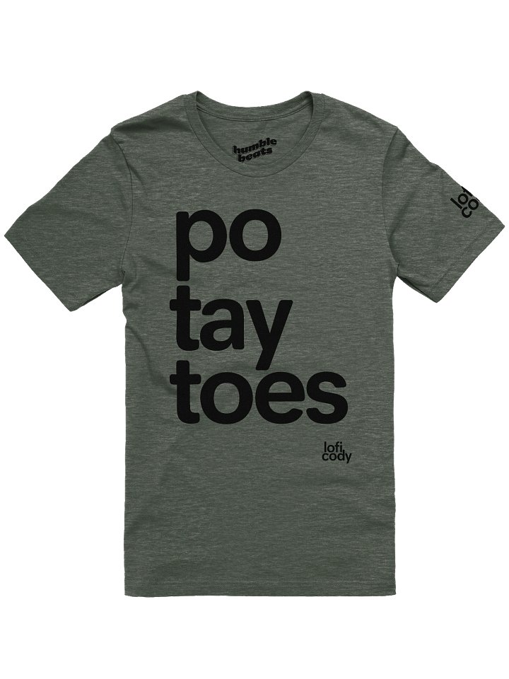 🥔 T-Shirt (Ash White) product image (1)
