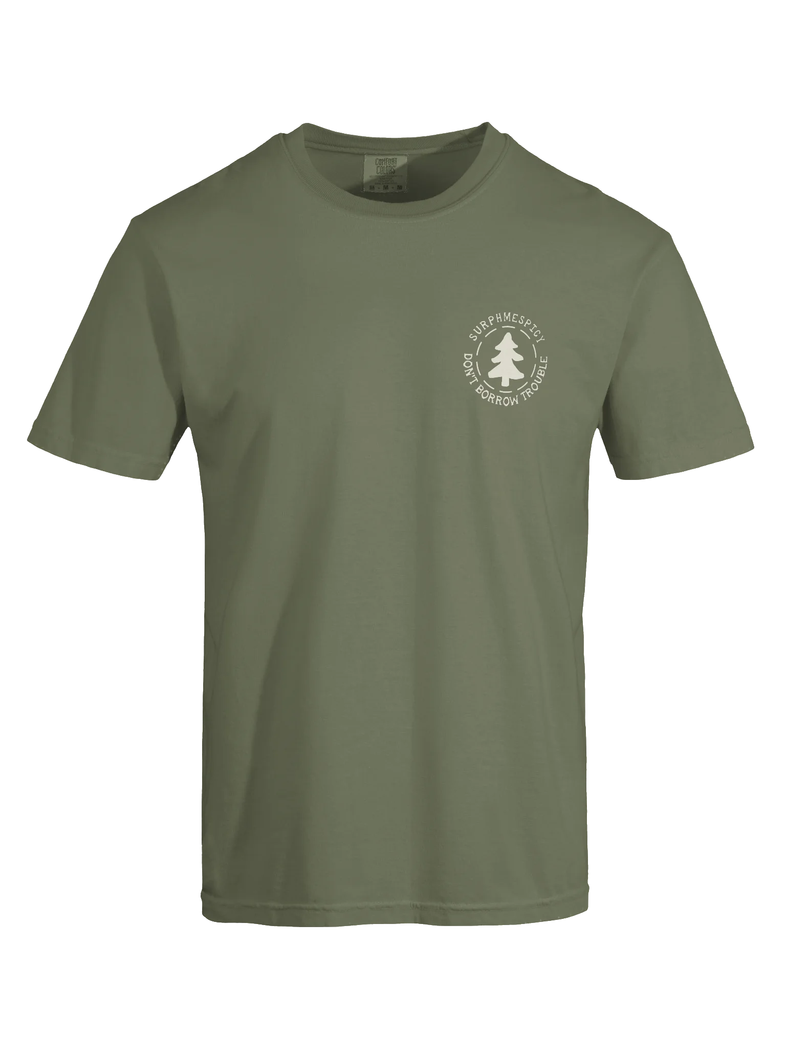 Don't Borrow Trouble White Graphic T-Shirt product image (9)