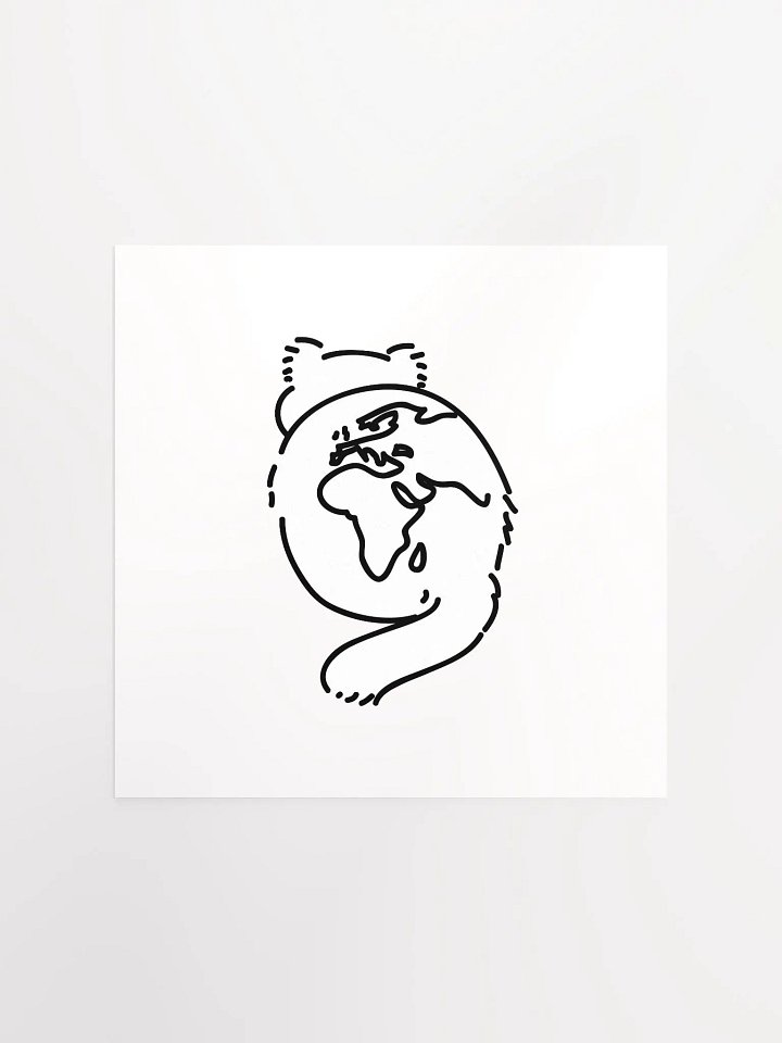 Planet Manul Africa & Europe - Matte Poster product image (1)