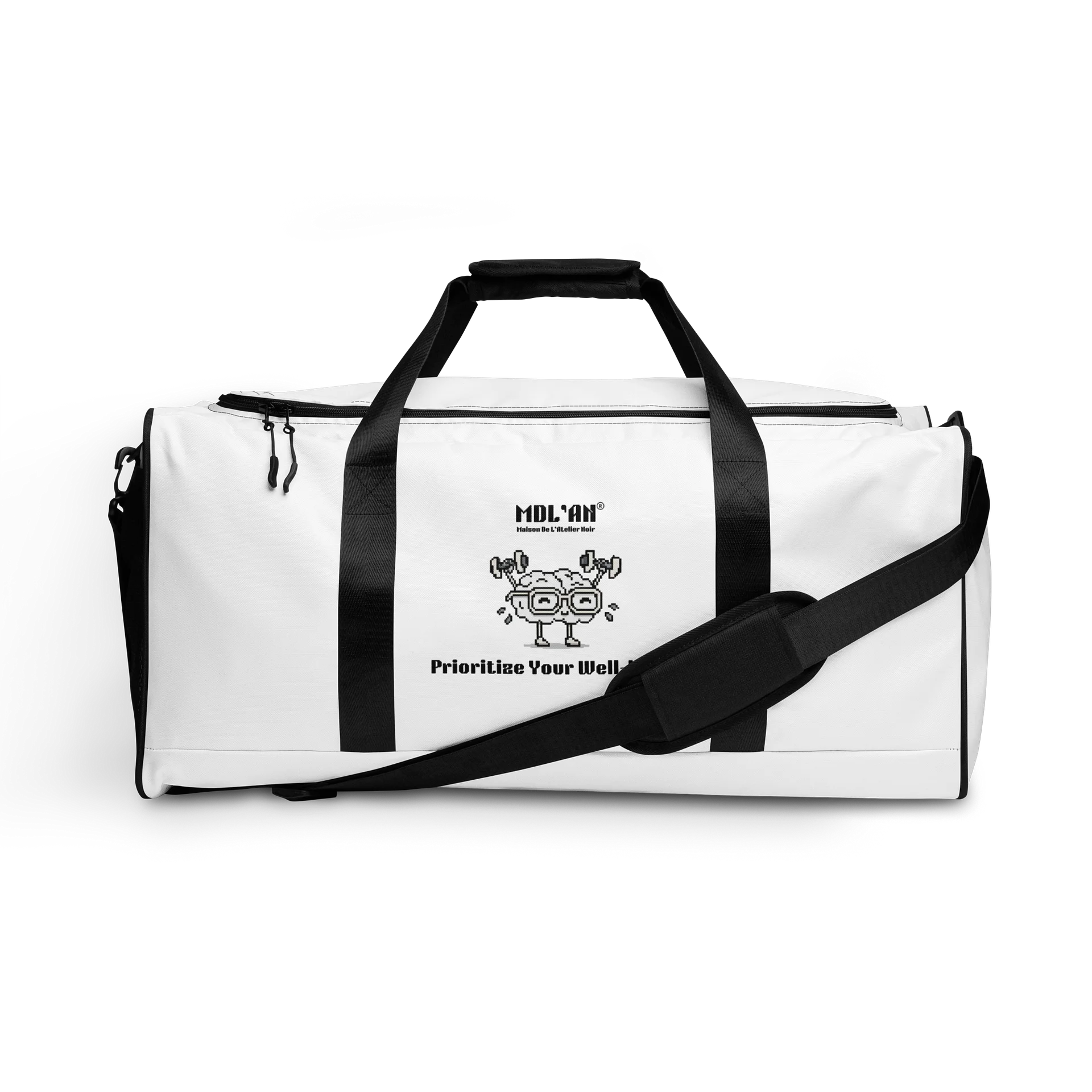 MDL'AN® | Prioritize Your Well-Being - Pixel Geek Duffle Bag product image (1)