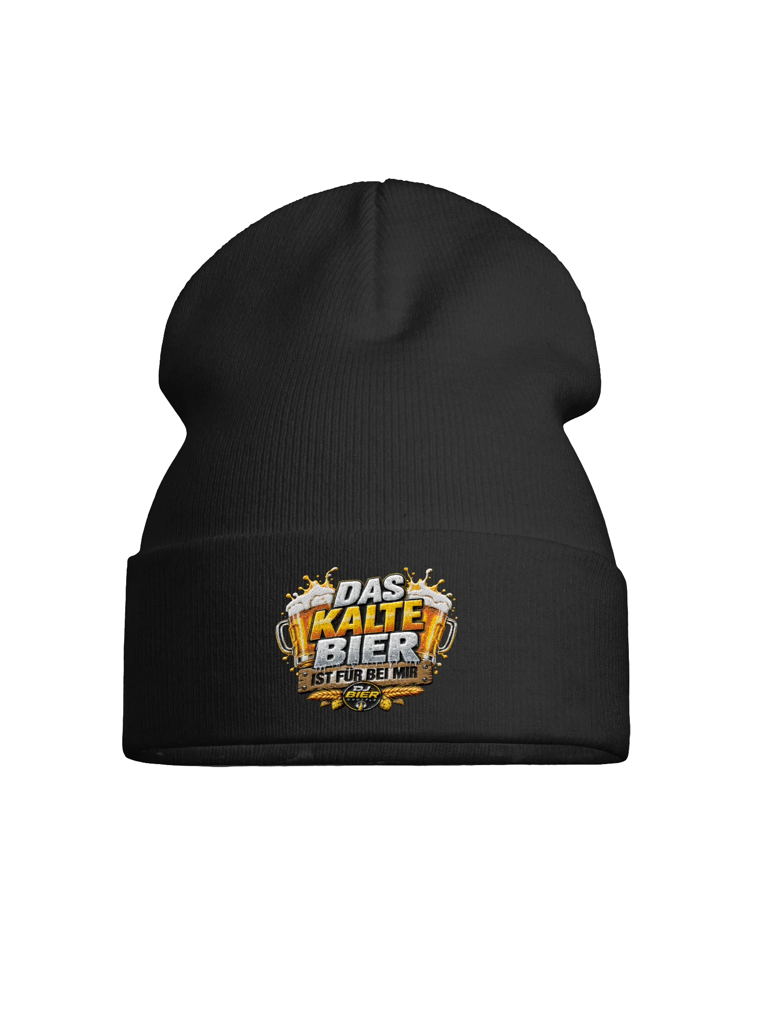 Das kalte Bier ist für bei mir (Schriftzug) Beanie product image (1)