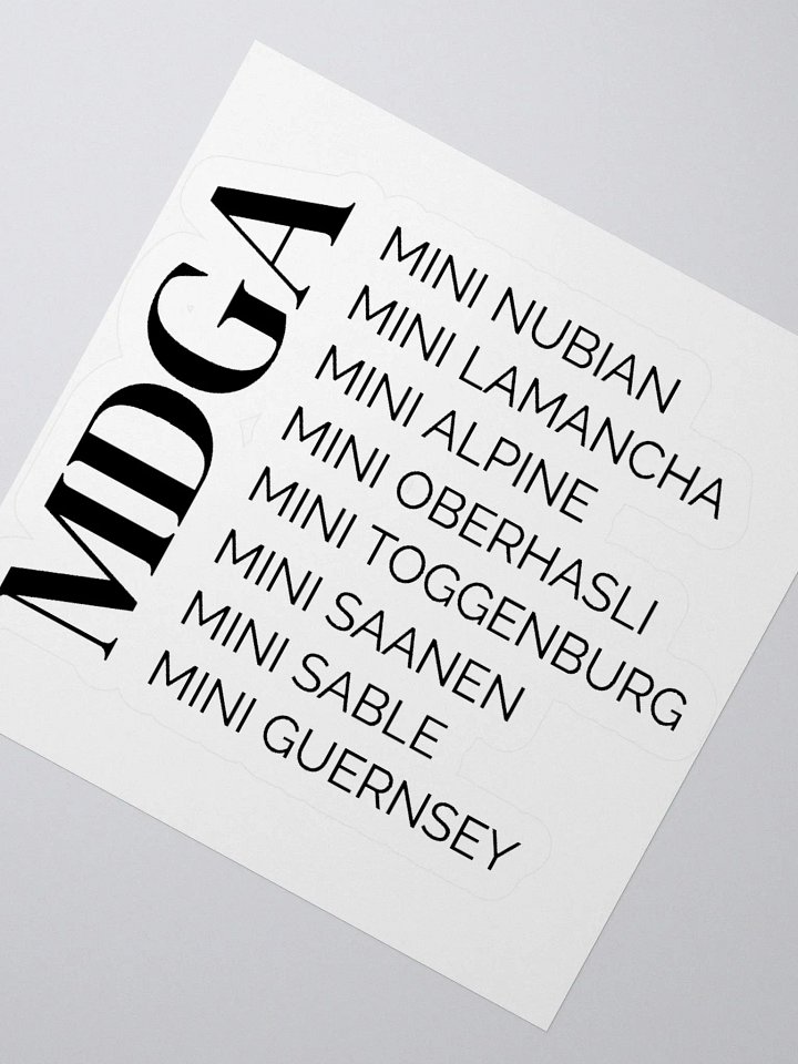 MDGA Breeds sticker product image (4)