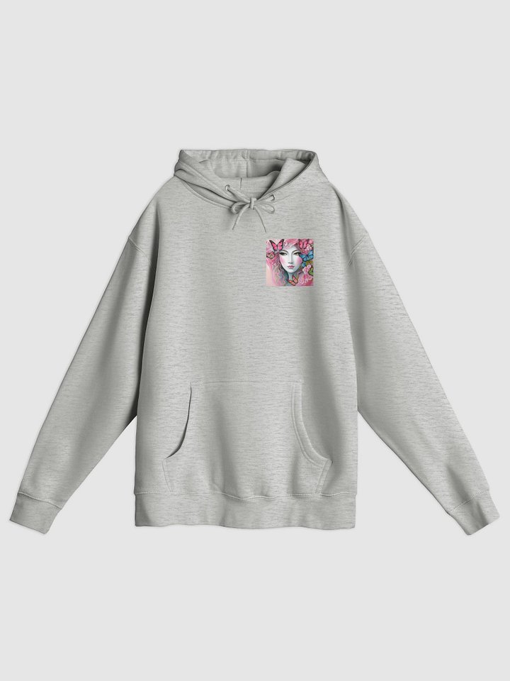 Woman With Pink Butterflies Hoddie product image (1)