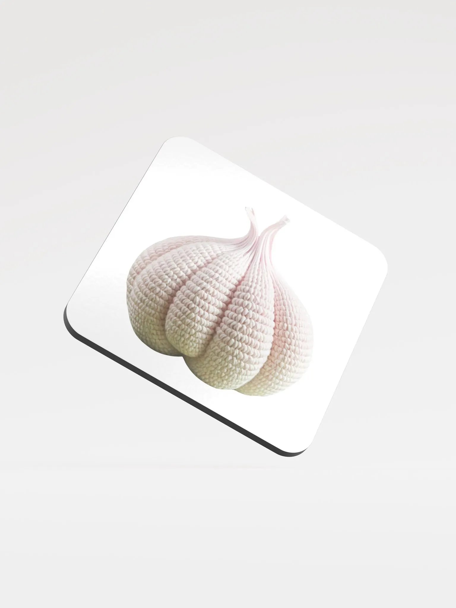 CozyAvocado Glossed Cork Coaster Garlic #1 product image (1)