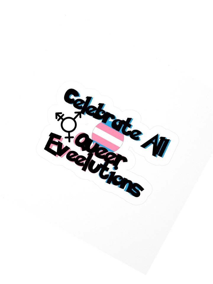 Celebrate All Queer Eveeloutions Kisscut Sticker product image (2)