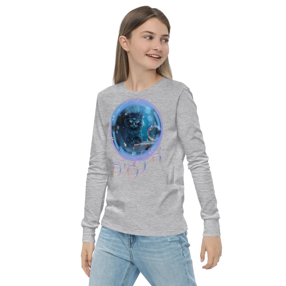 Bubble Cat Youth Long Sleeve T-Shirt product image (23)