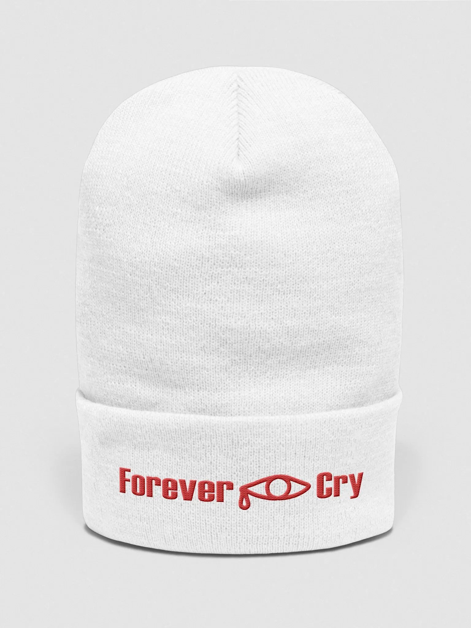 Forever Cry - Red #2 - Yupoong Cuffed Beanie product image (1)