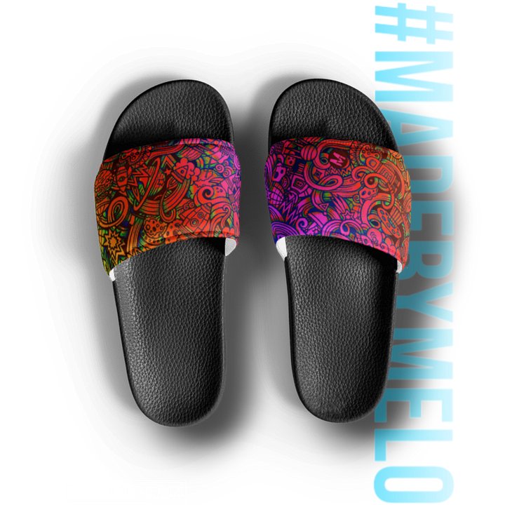 Rainbow Space Scribble - Men's Slides | #MADEBYMELO product image (2)