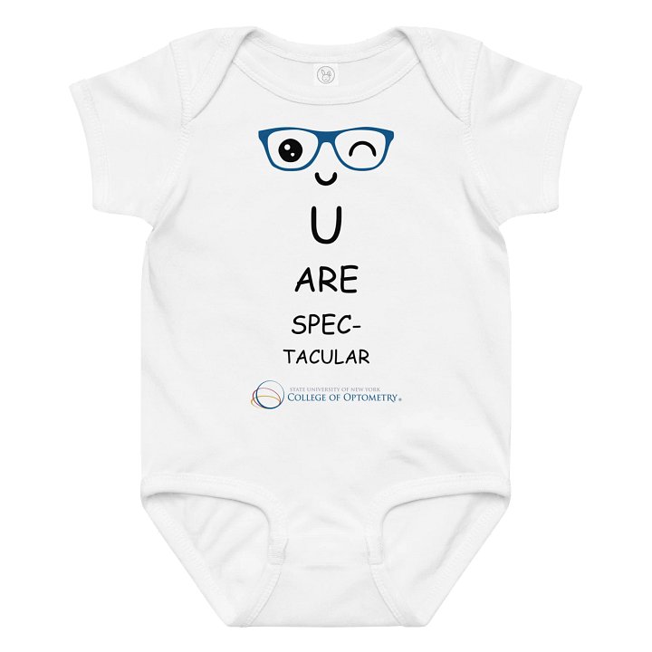 SUNY Optometry - Snellen Chart Baby Onesie product image (1)