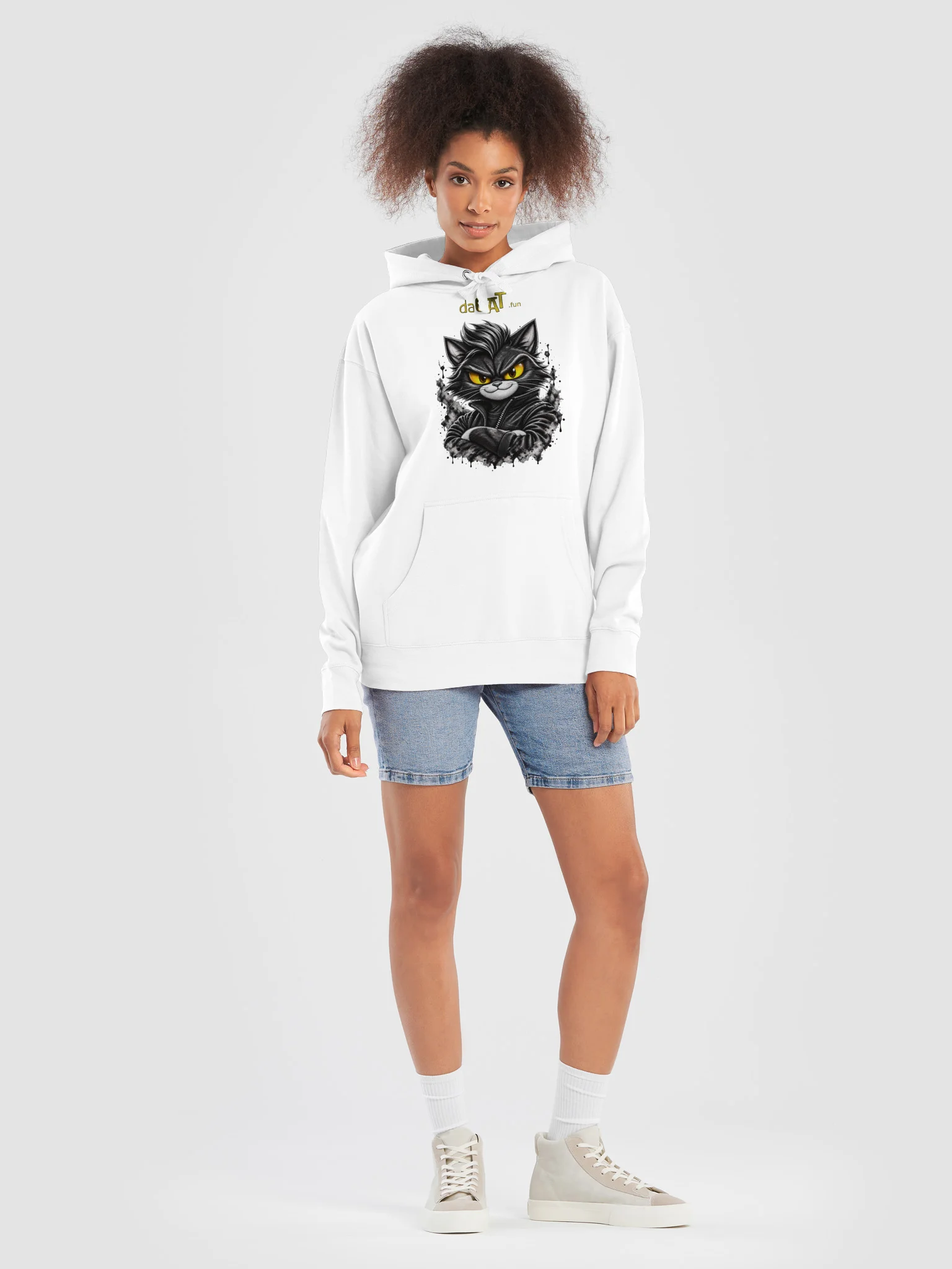 daCAT Ghost White Hoodie product image (7)