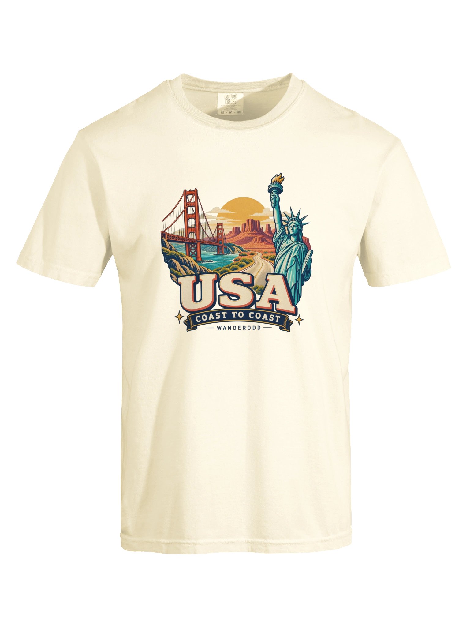 USA Coast to Coast Graphic T-Shirt – Comfort Colors® | WanderOdd product image (45)