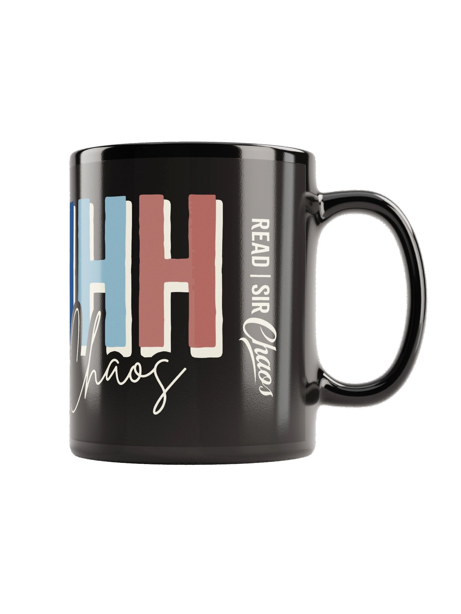 Ohhhhh Sounds Like Chaos Black Mug (Rainbow Full) product image (3)