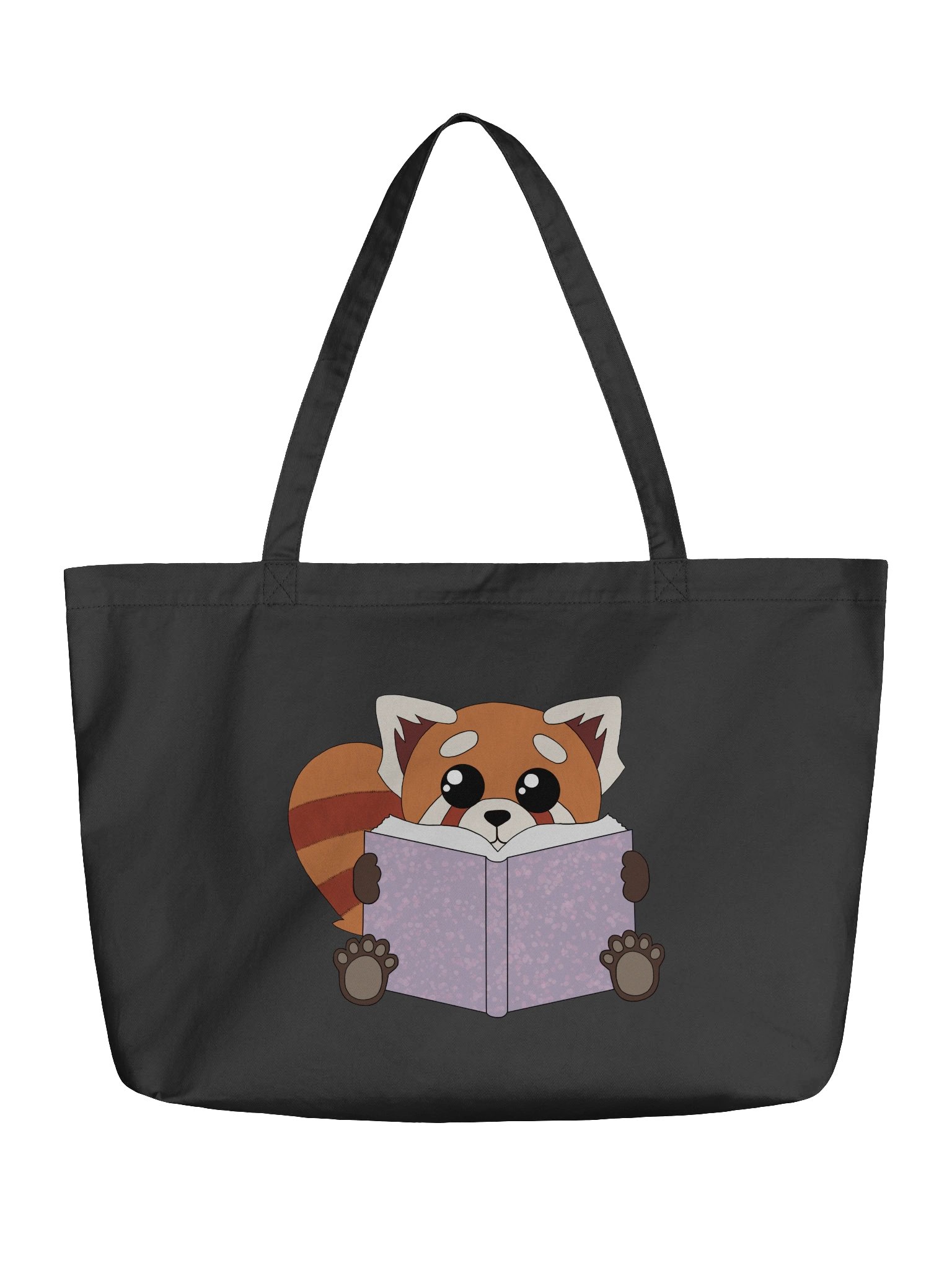Red Panda Reading Tote product image (1)