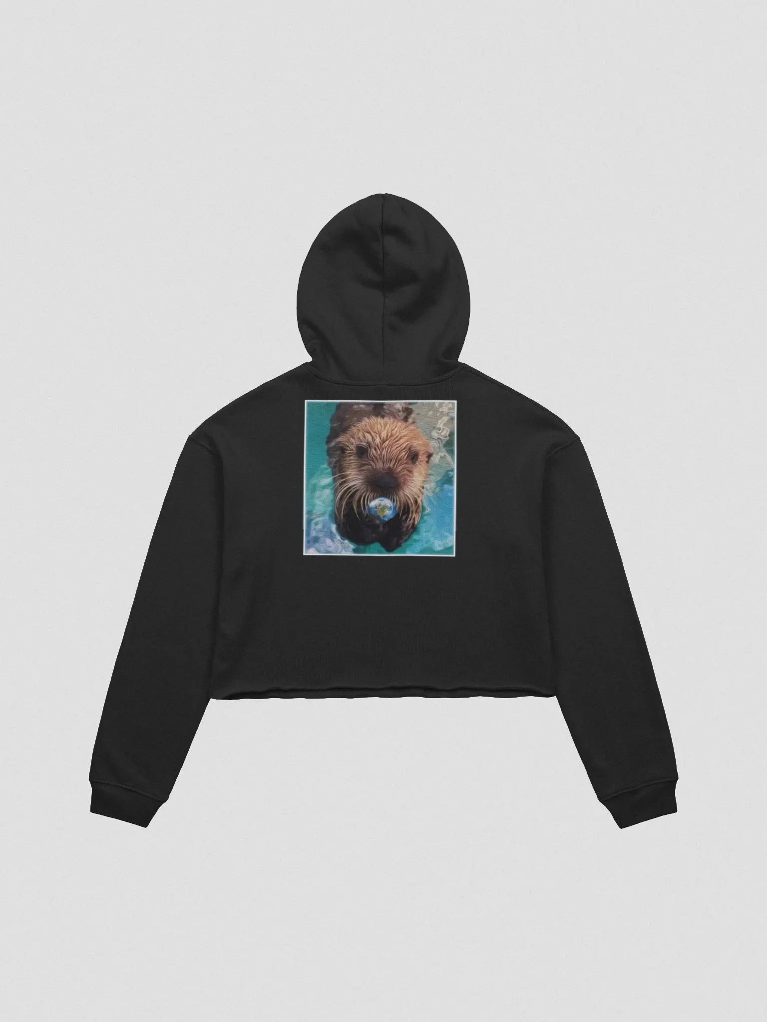 Otter This World Women's Crop Hoodie product image (3)