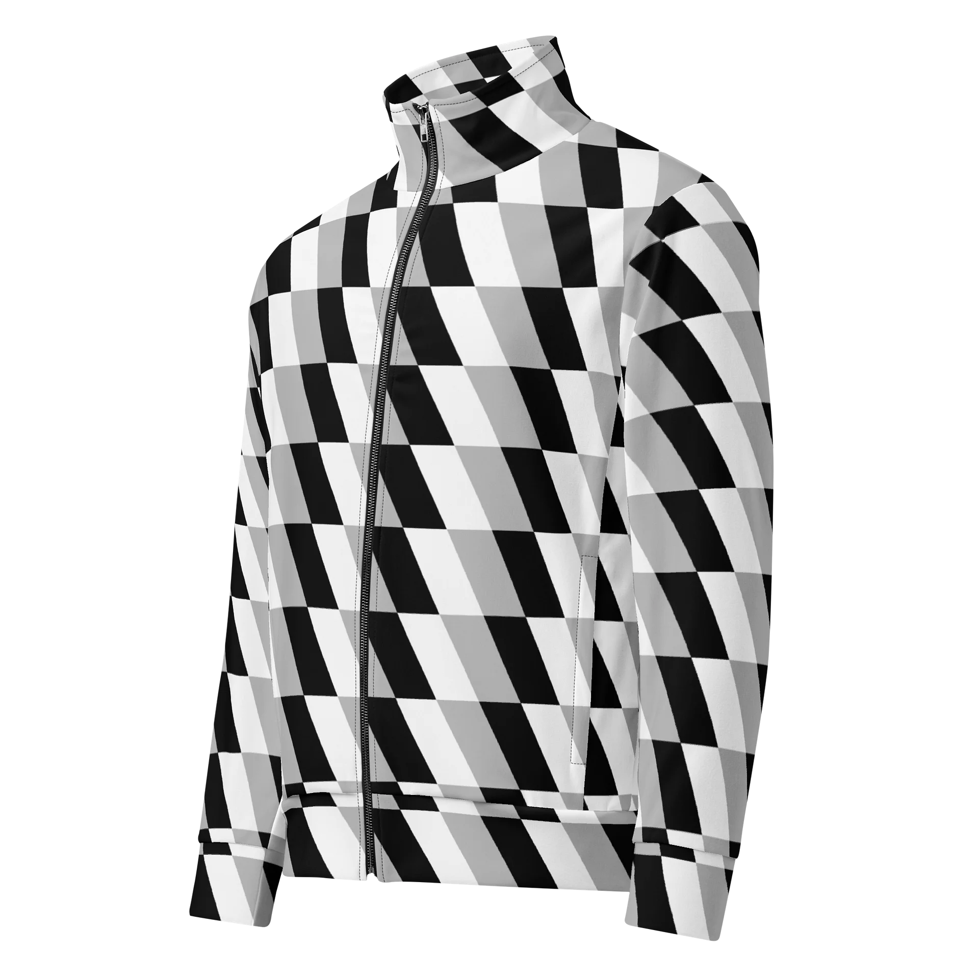 Monochrome Grid Track Jacket product image (1)