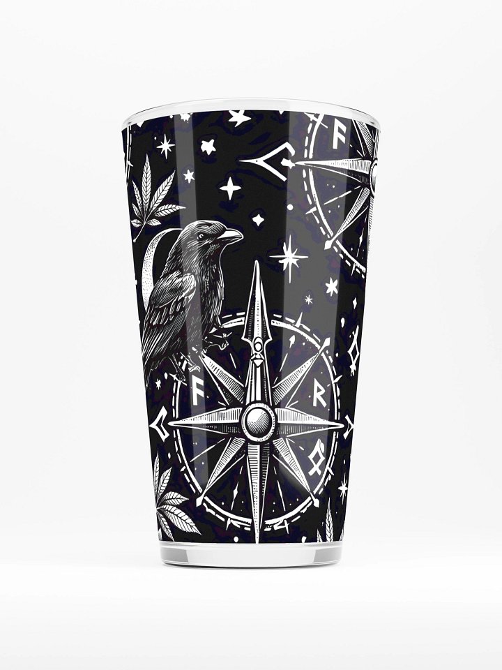 Norse Mystic Compass Shaker Pint Glass product image (1)