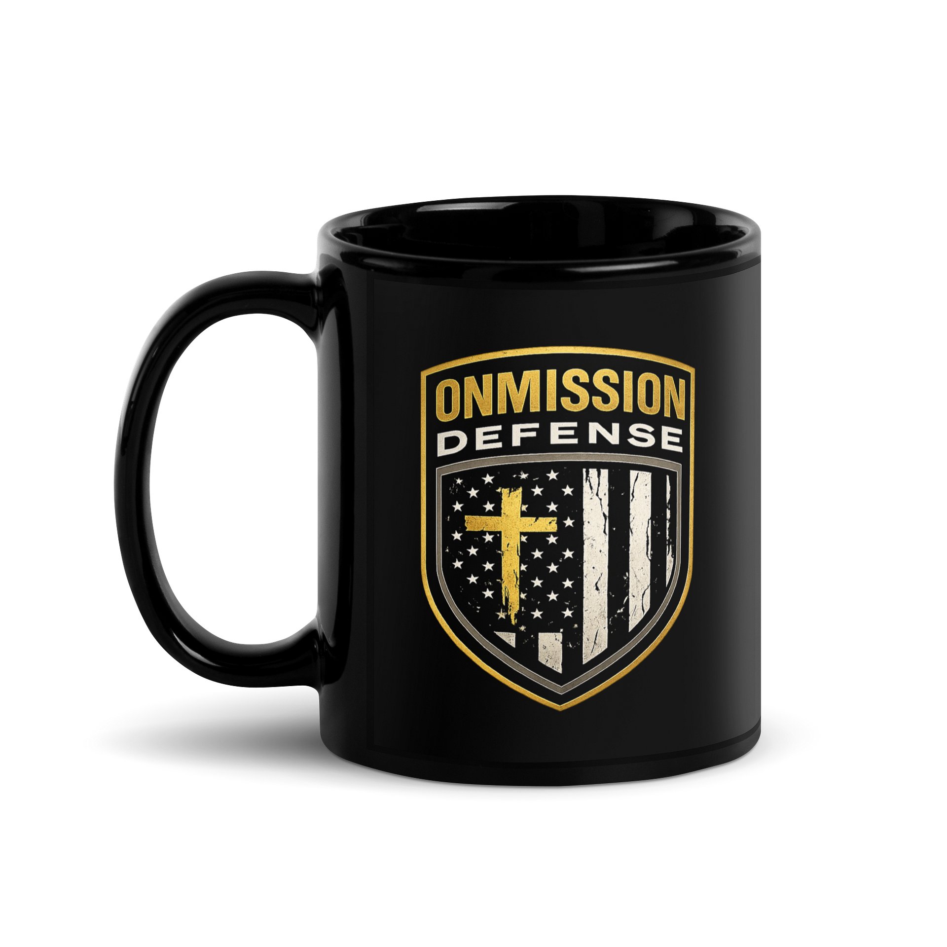 11oz OnMission Defense Mug (Black) product image (1)