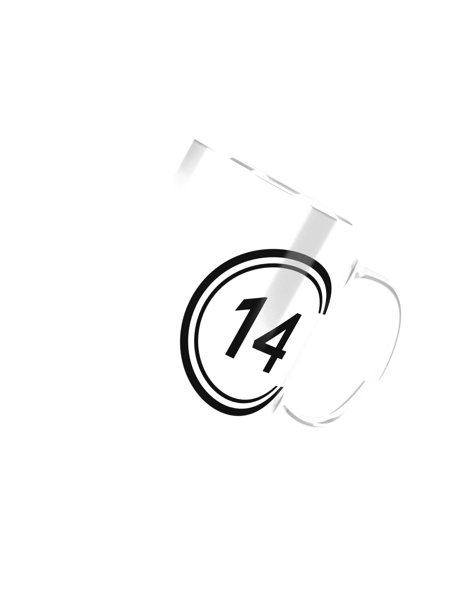 C14 Ceramic mug with blue interior product image (7)