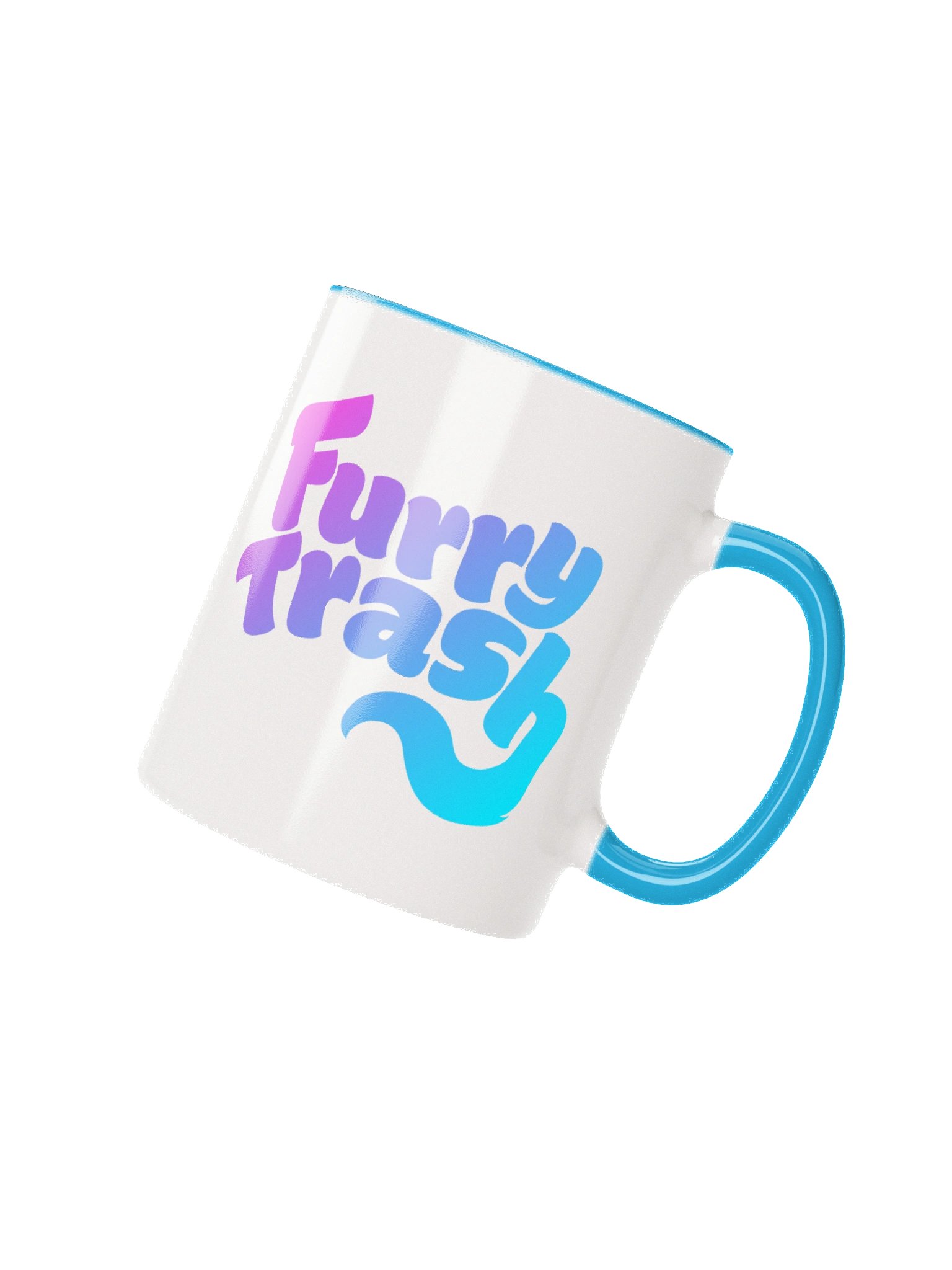 Furry Trash Mug - Bubble Logo (Twilight Gradient) product image (3)