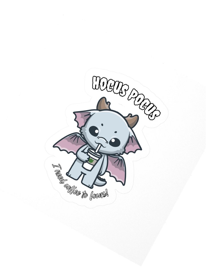 Hocus Pocus Dragon Coffee Stickers product image (4)