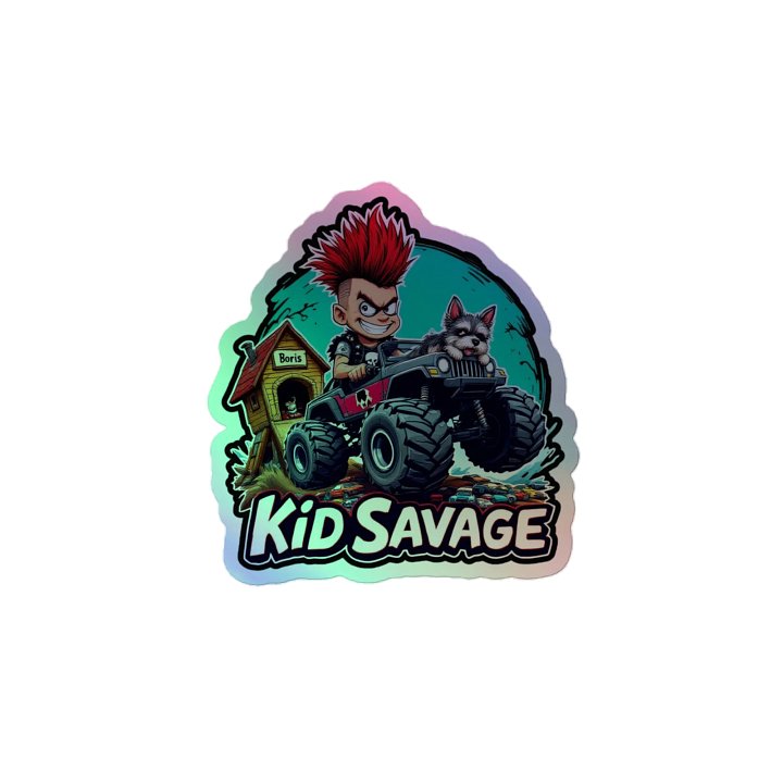 Kid Savage And Boris Truckin Sticker product image (1)