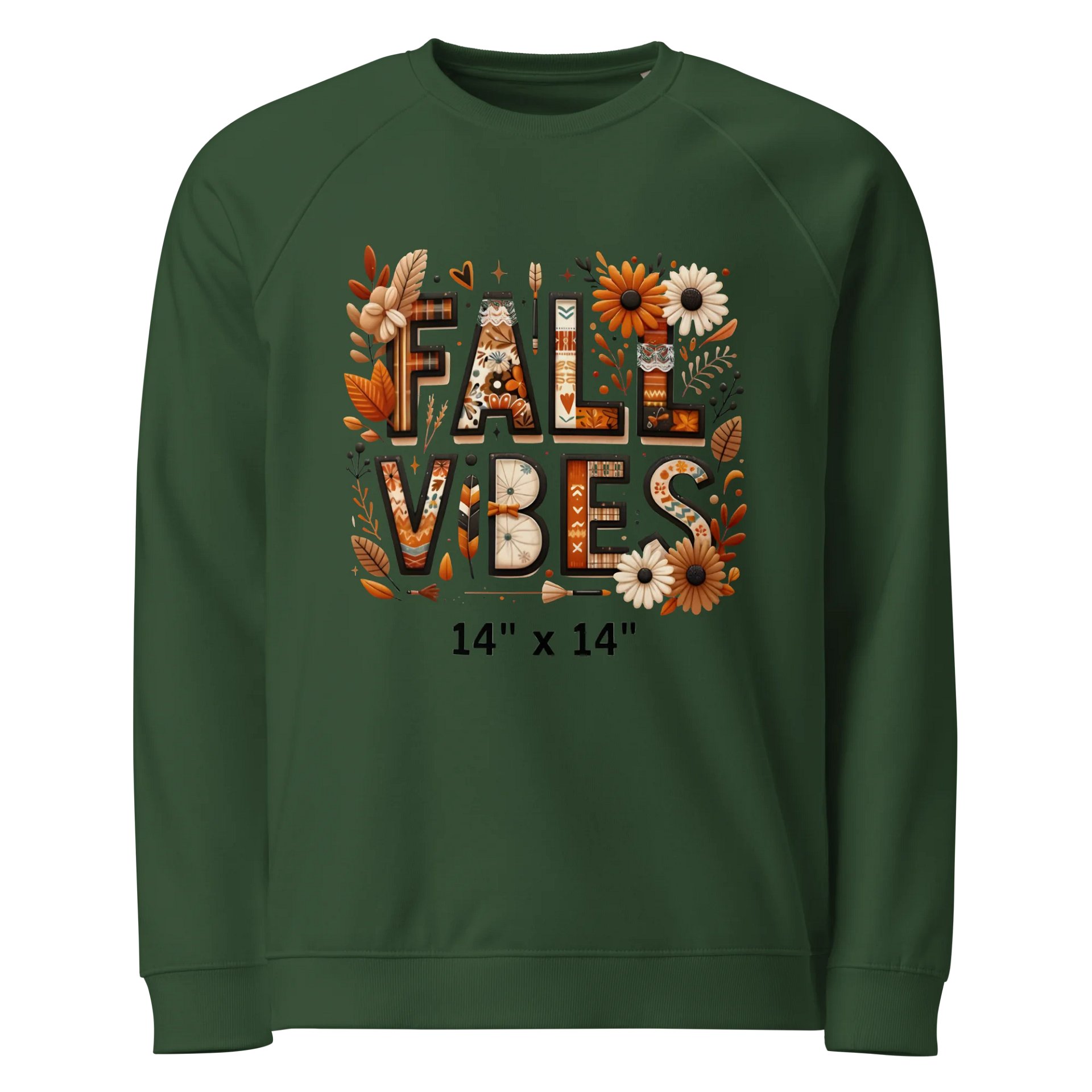 Fall Graphic Sweatshirt Autumn Vibes product image (2)