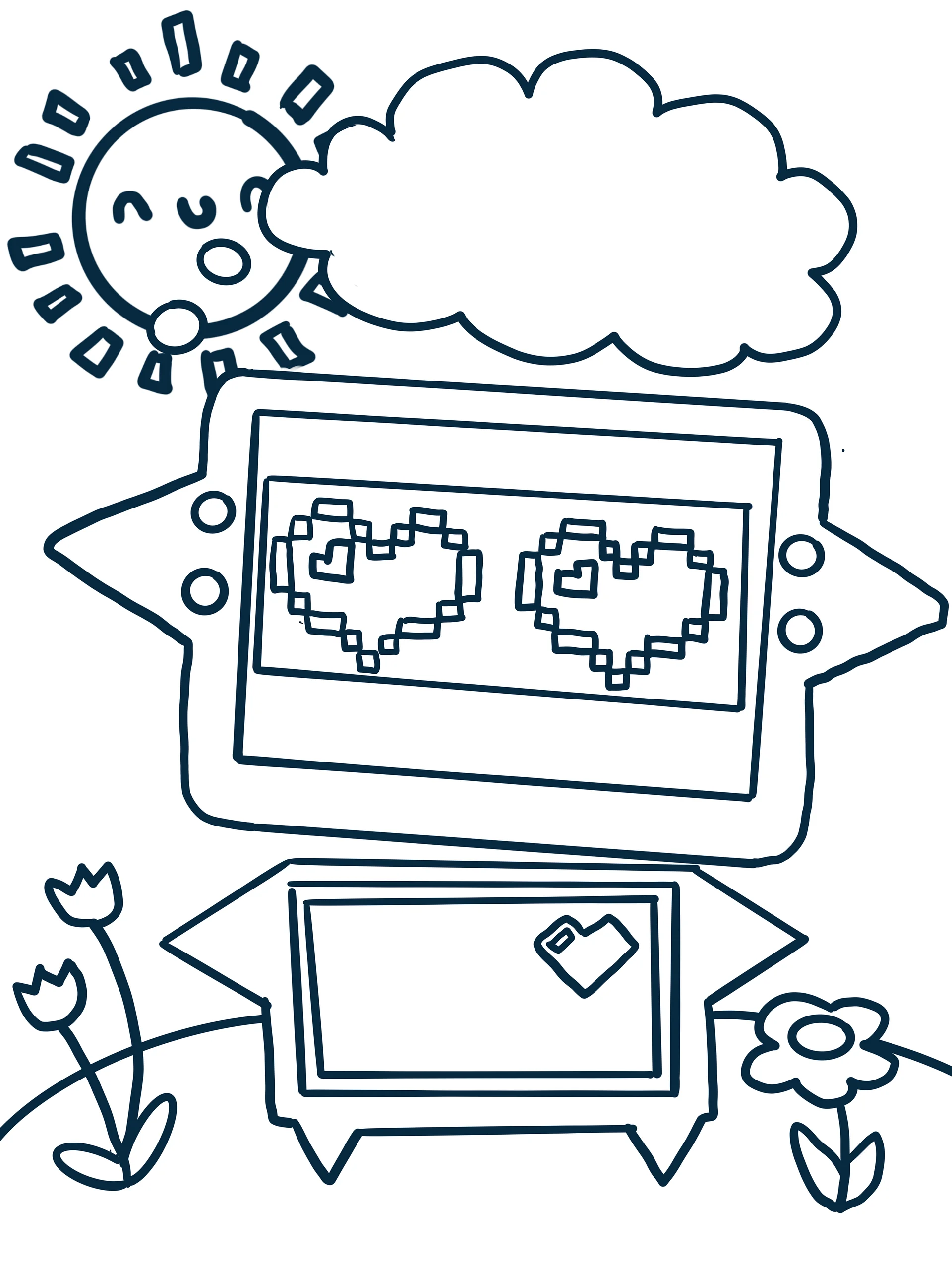 Cupid bot Colouring Page product image (1)