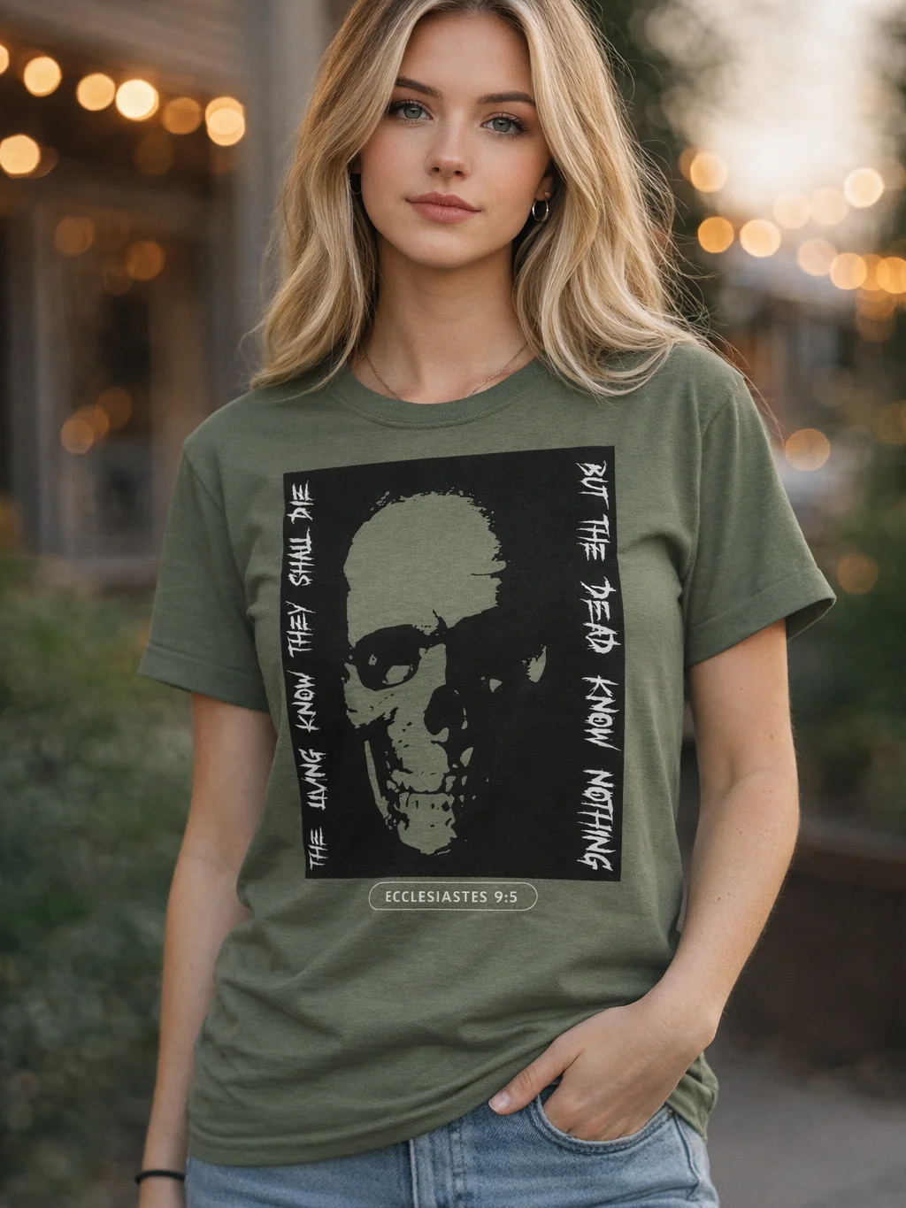 The Dead Know Nothing Bible Verse T-Shirt – Ecclesiastes 9:5 Scripture Christian Faith Graphic Tee, Dark Gothic Apparel, Death & Eternal Truth Shirt product image (26)