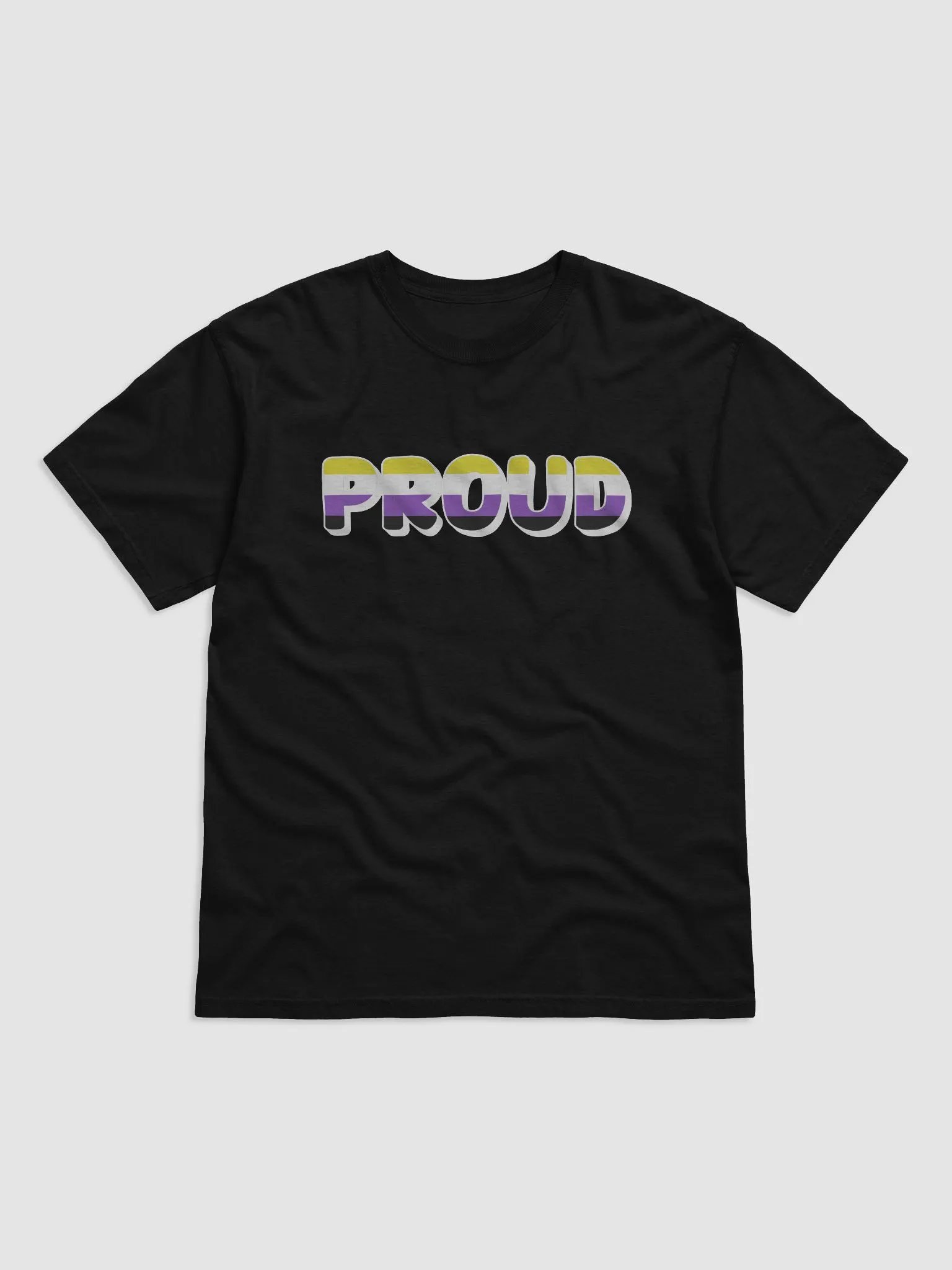 The 'PROUD non-binary' T-Shirt - Black product image (1)
