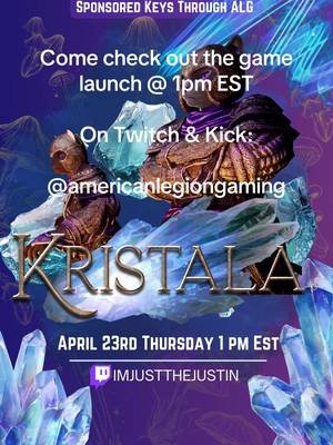 Claws Out! Let’s play Kristala, which launches April 23rd at 1 pm EST! @Kristala Game @americanlegiongaming #kristalaletsplay #kristalapc