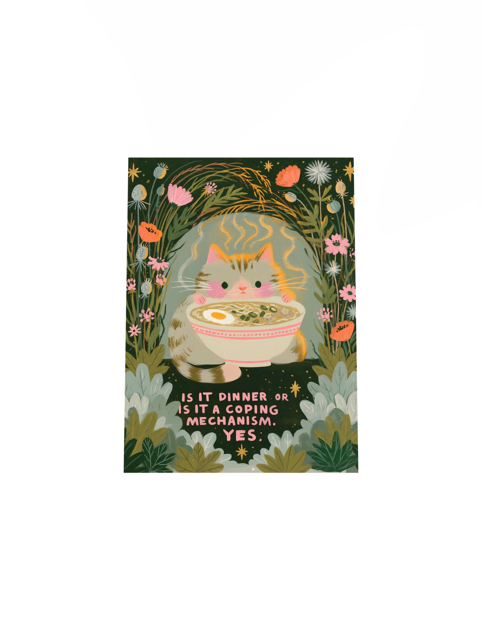 Coping Mechanism Cat Ramen Poster product image (29)