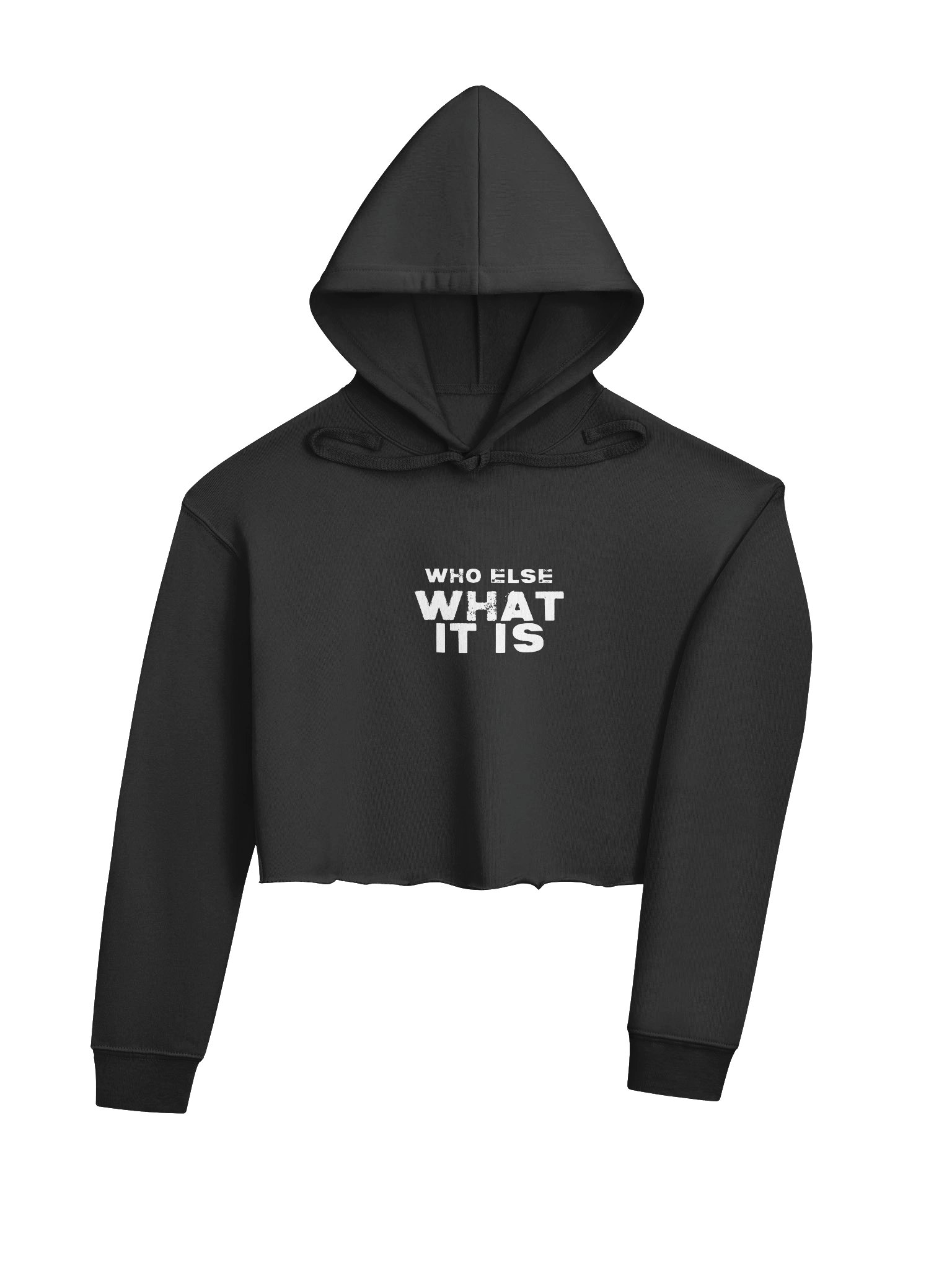 Who Else What It Is Grunge Crop Hoodie product image (4)