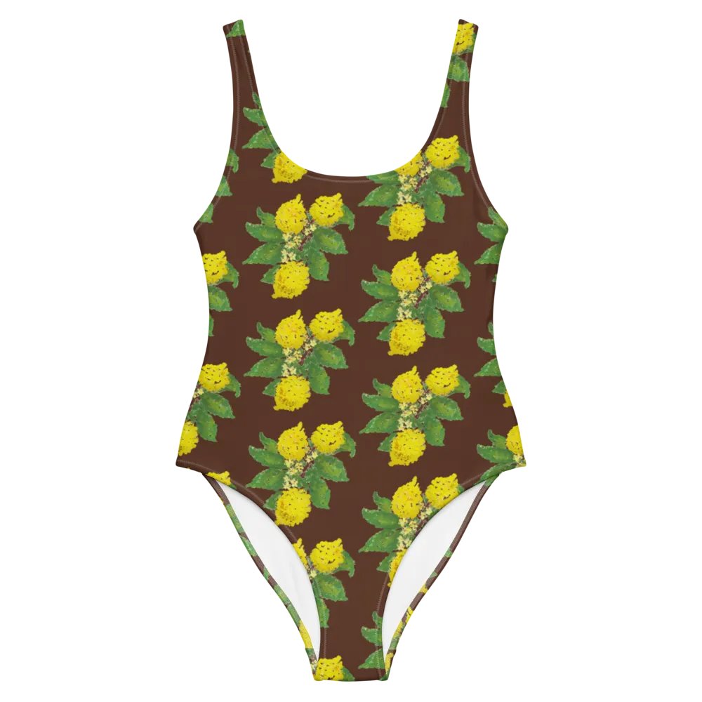 Lemon Love Brown One-Piece Swimsuit product image (3)