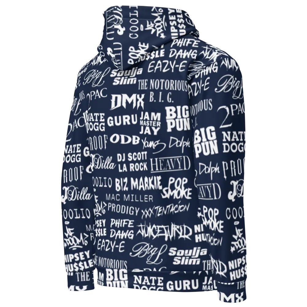 Never Forget - Hip-Hop Artists - BLUE - Unisex Hoodie product image (4)