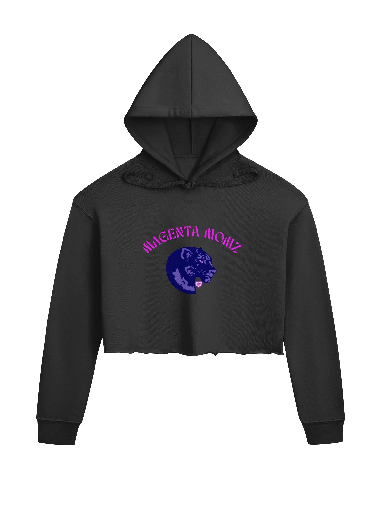 MAGENTA MOMZ PANTHER HEAD HOODIE product image (1)