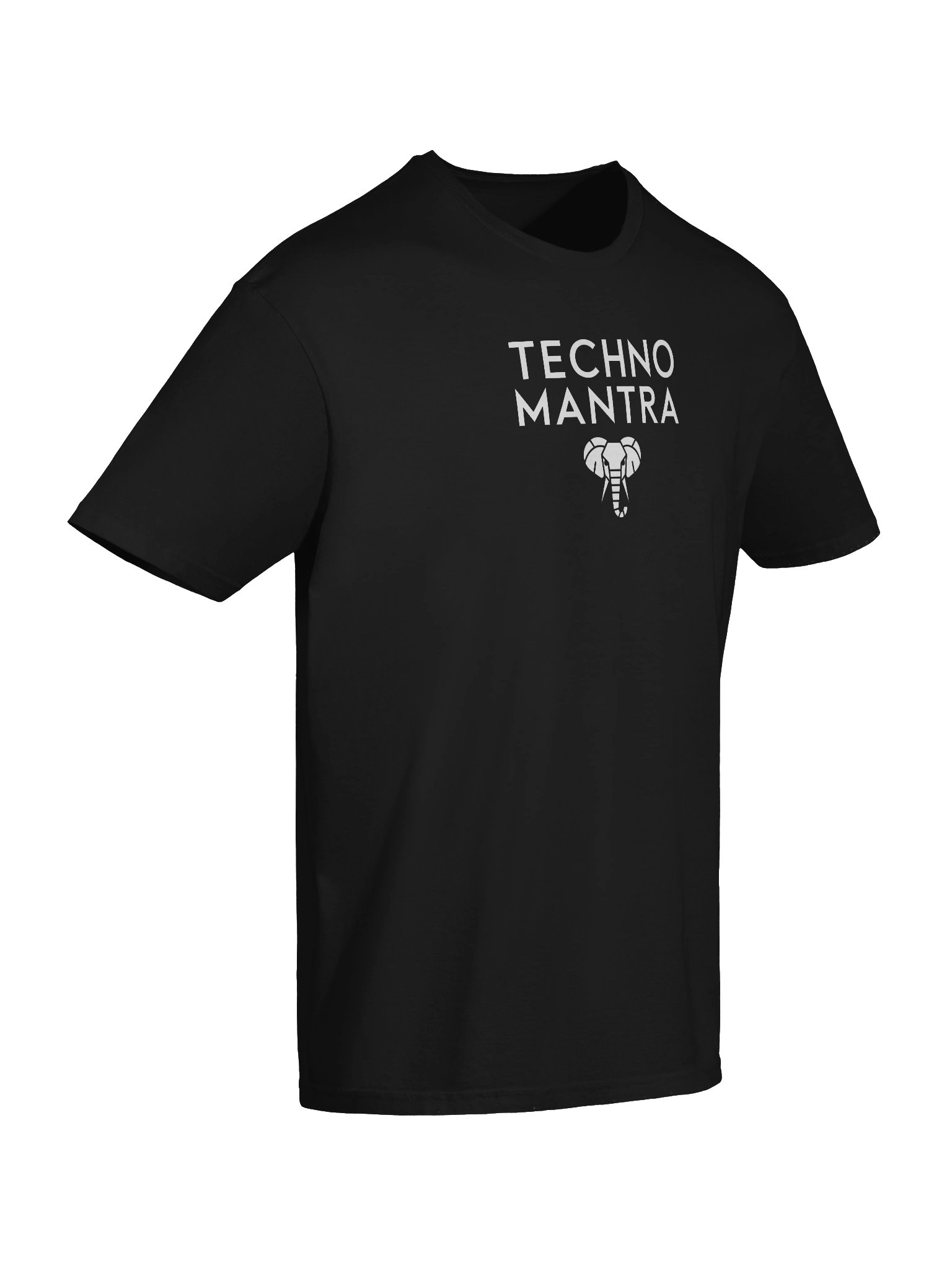 Techno Mantra White Logo 2 Unisex T-shirt product image (10)