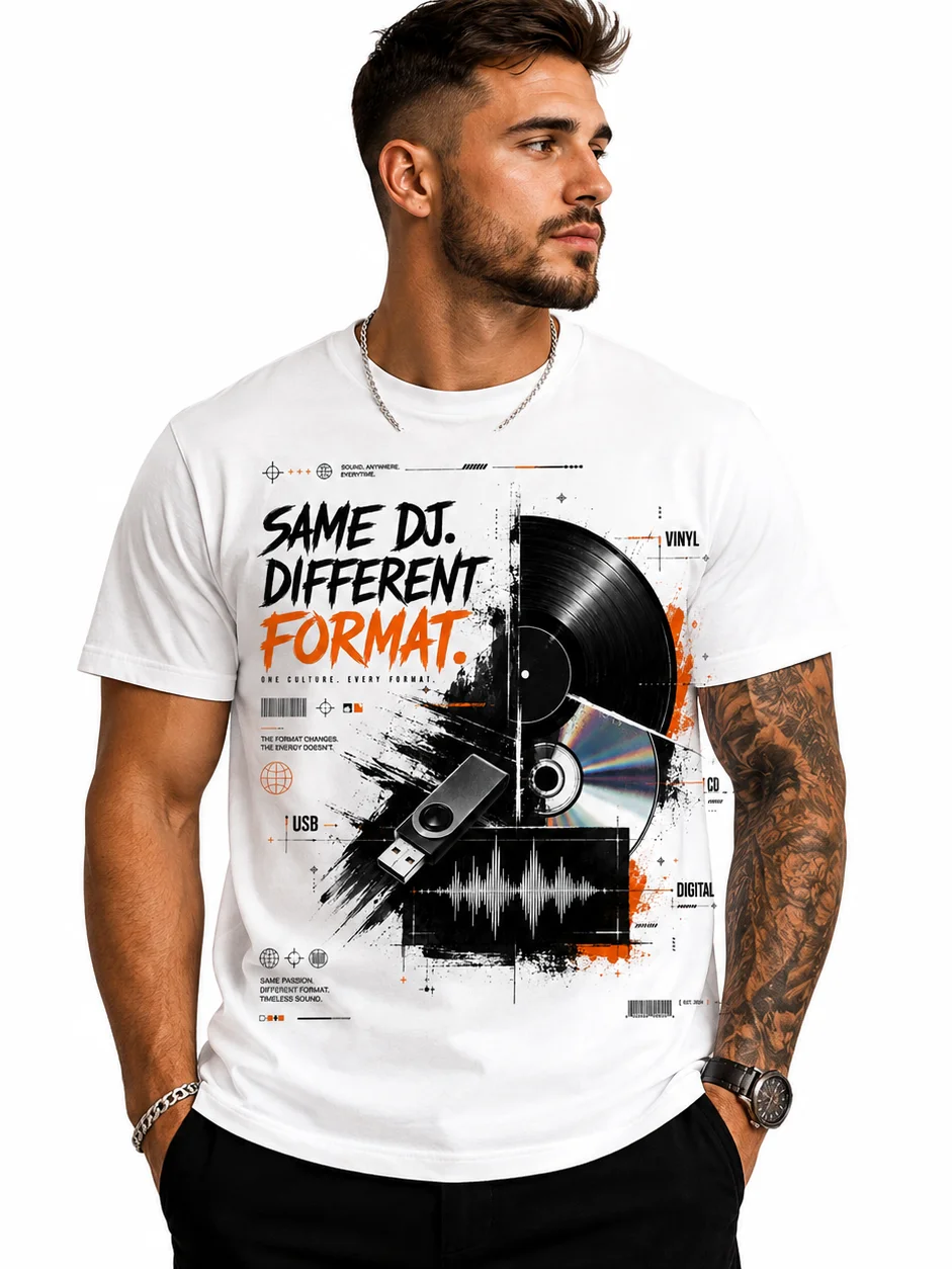 SAME DJ DIFFERENT FORMAT TEE product image (1)