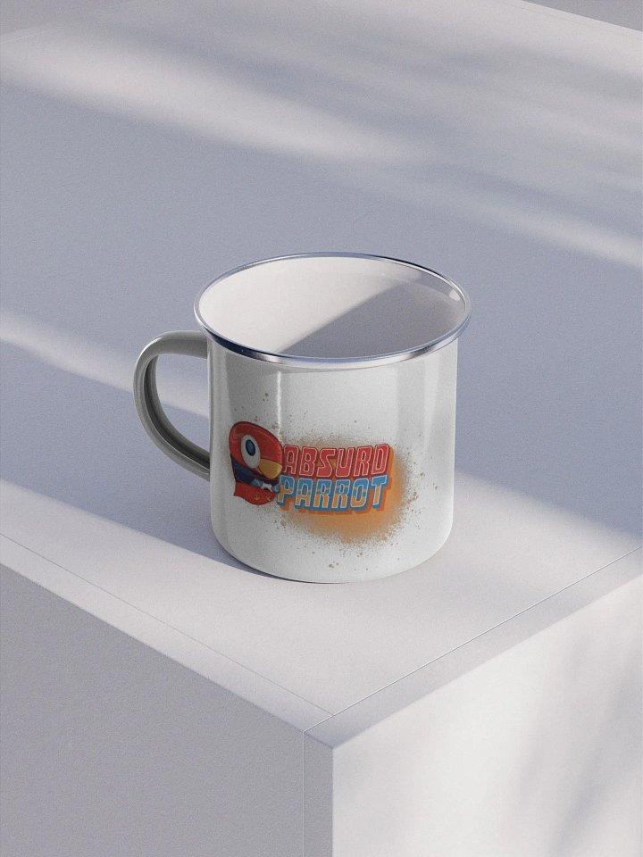 Cozy Parrot Enamel Mug 12oz product image (1)