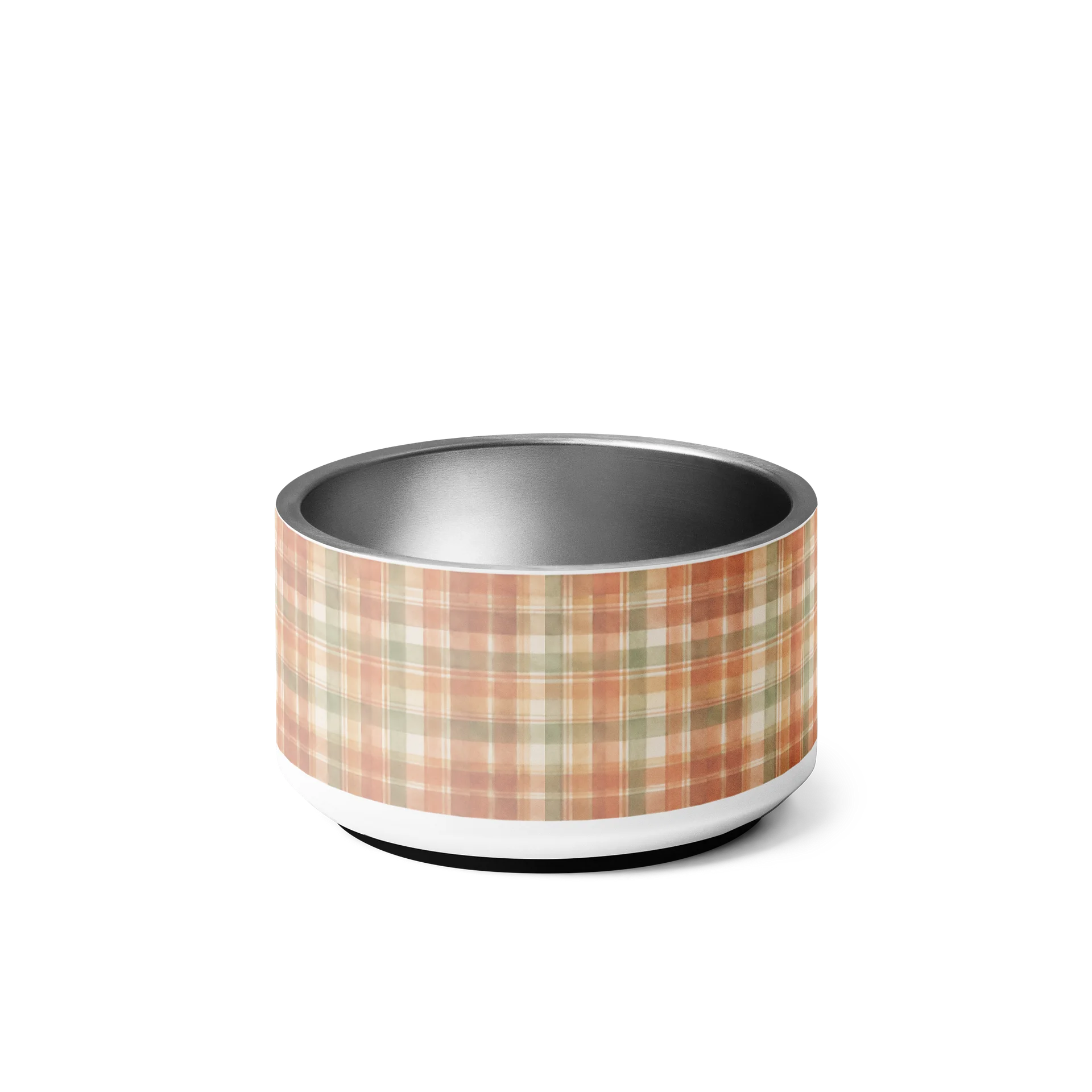 Fresh Fed & Spoiled Dog Bowl – Plaid Fresh Feeding Pet Bowl product image (4)