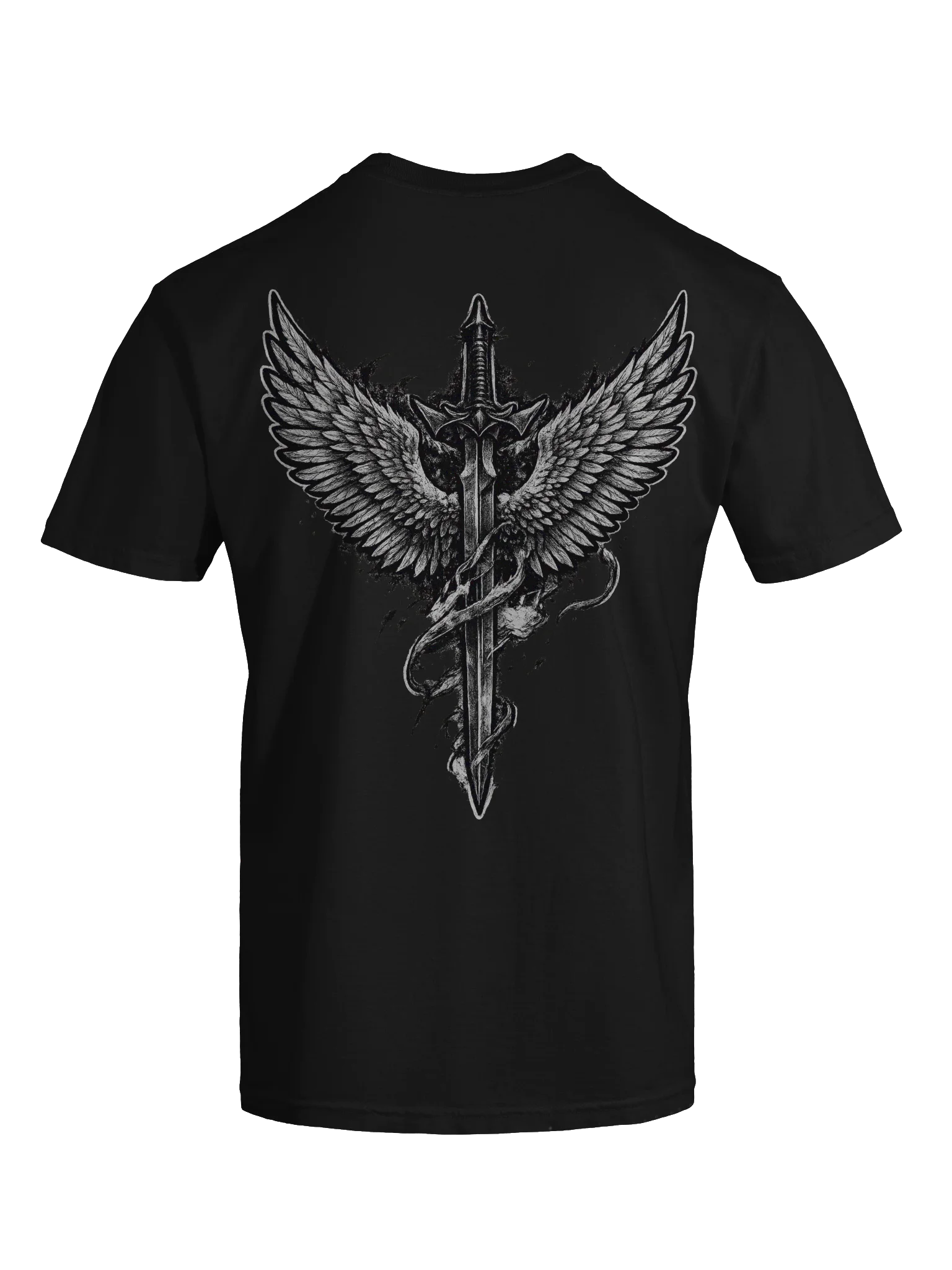 Edgy Sword Graffiti Cotton Tee product image (9)