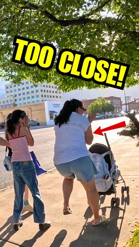 I think I just initiated a sidewalk dance-off! 🕺🪴 Catching these families with a classic bushman prank always brings the best...