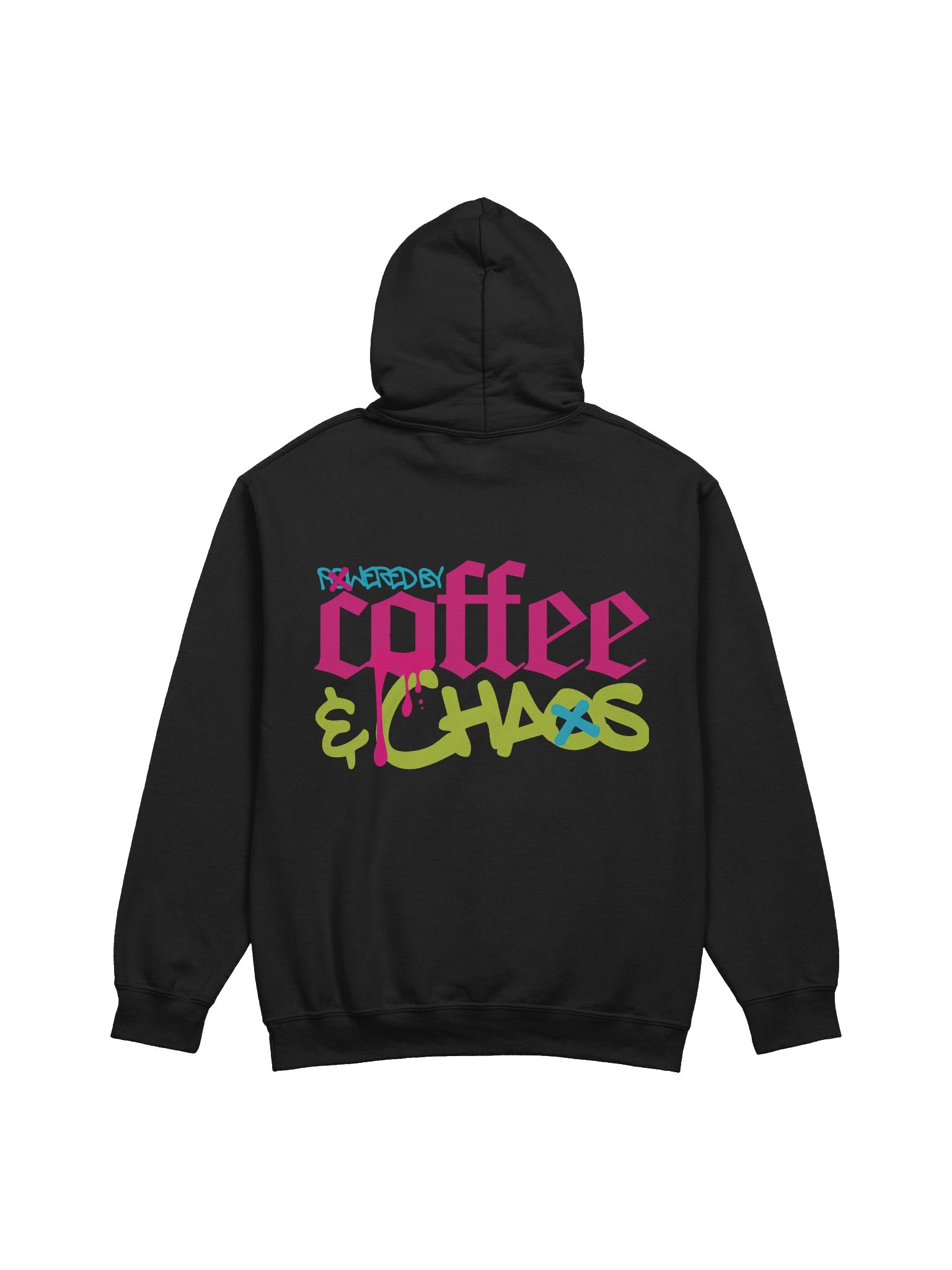 Powered by Coffee & Chaos Streetwear Hoodie product image (2)